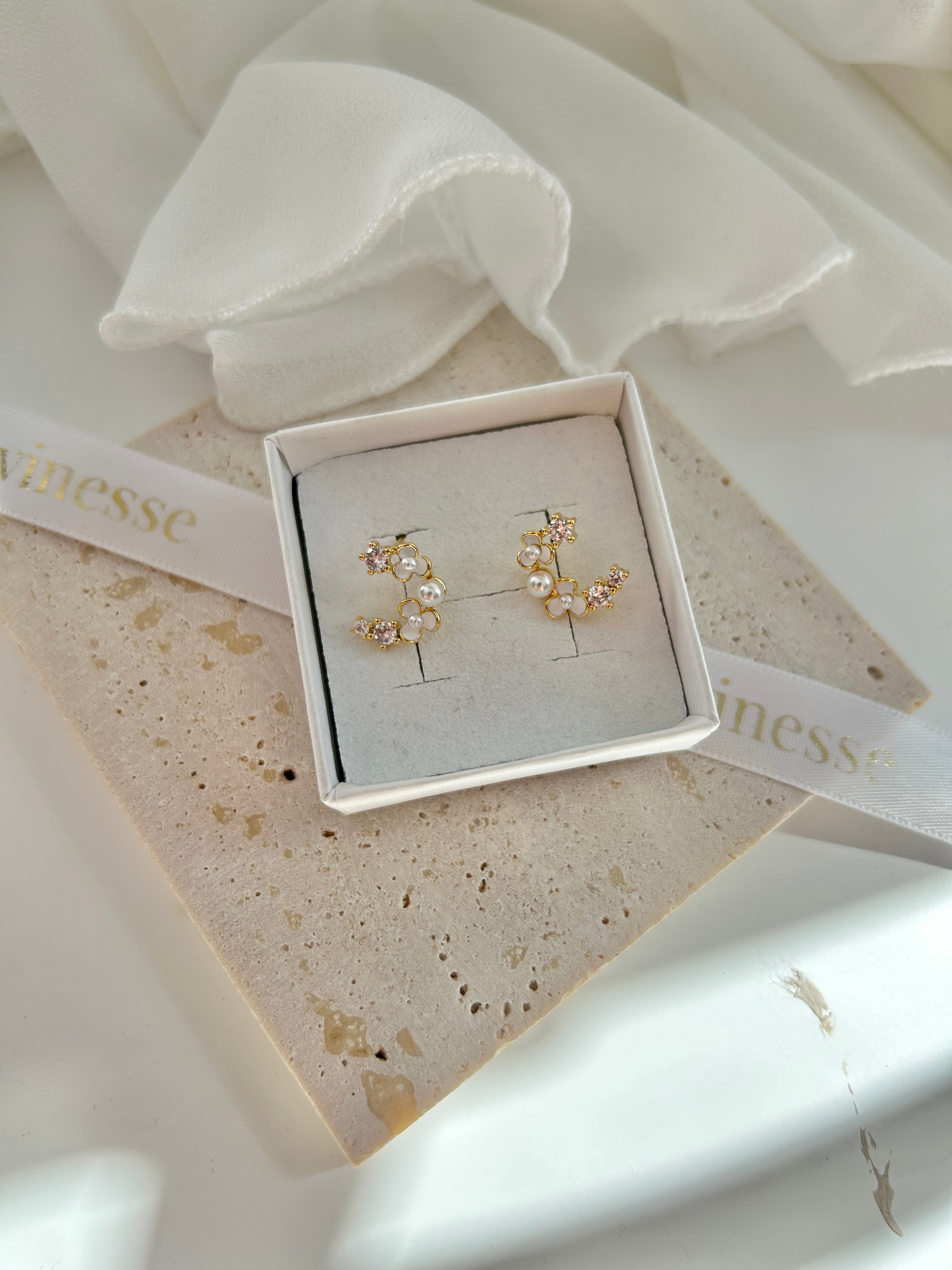 Pearl earrings