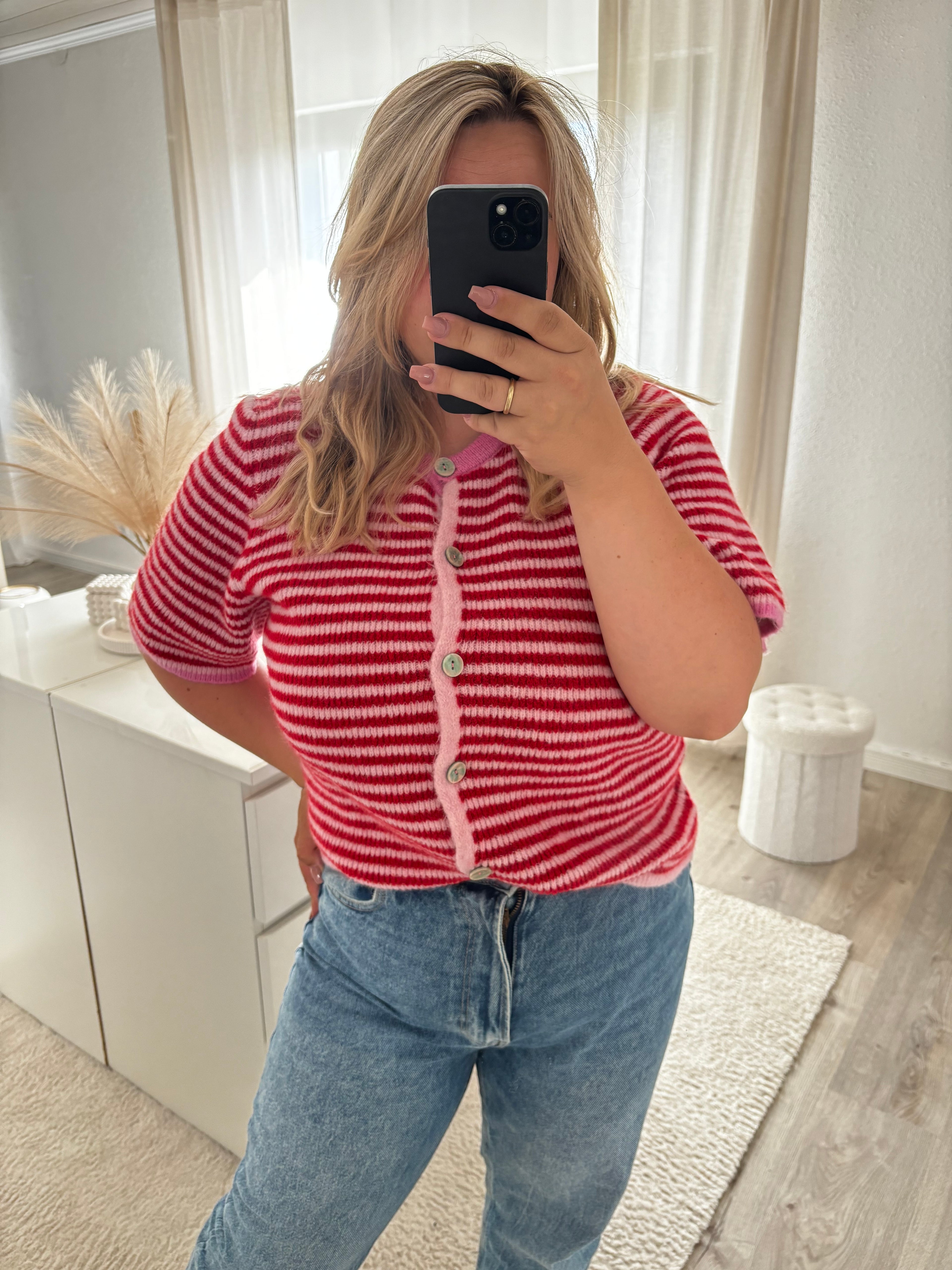 Kurzarm Strickjacke Lola