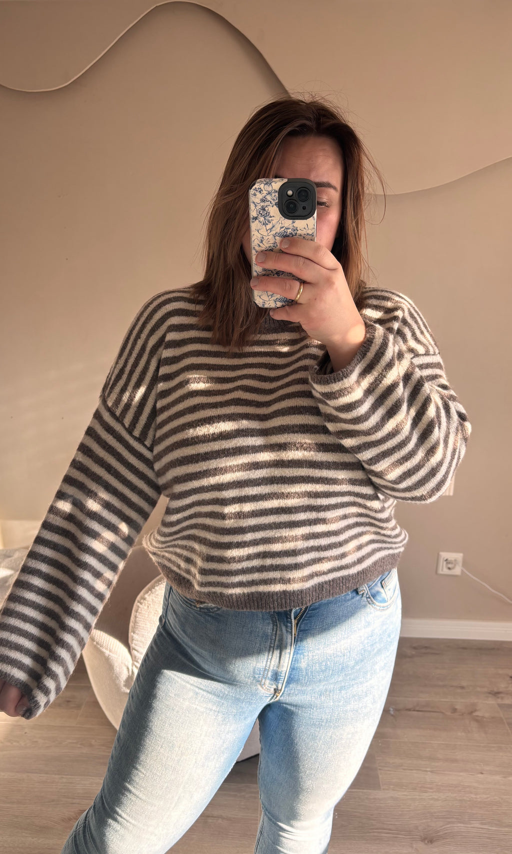 Strickpullover Liya mit Streifen