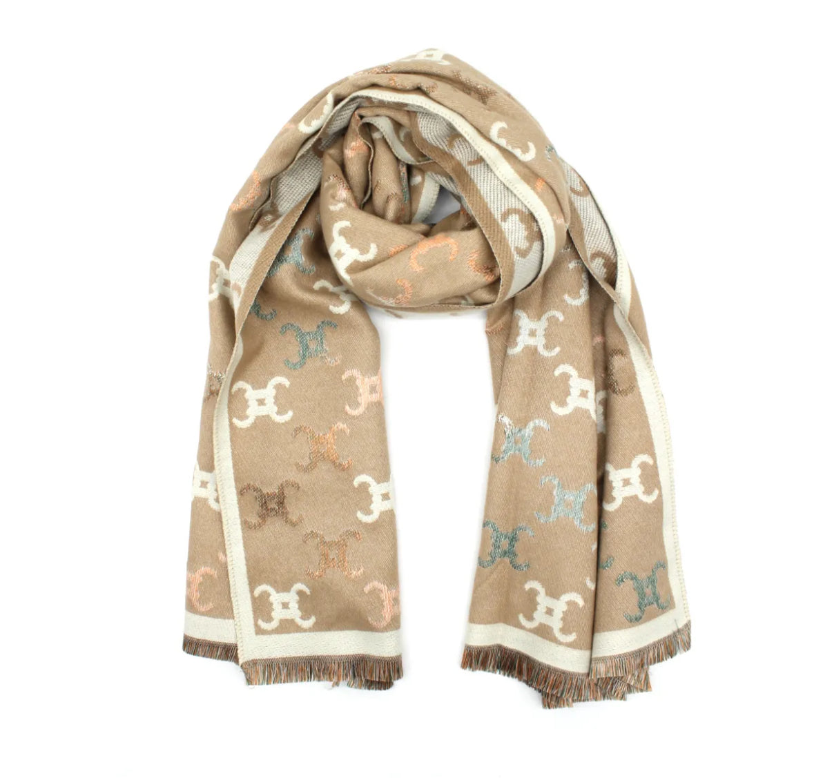 Winterschal mit Muster - Modell Aura