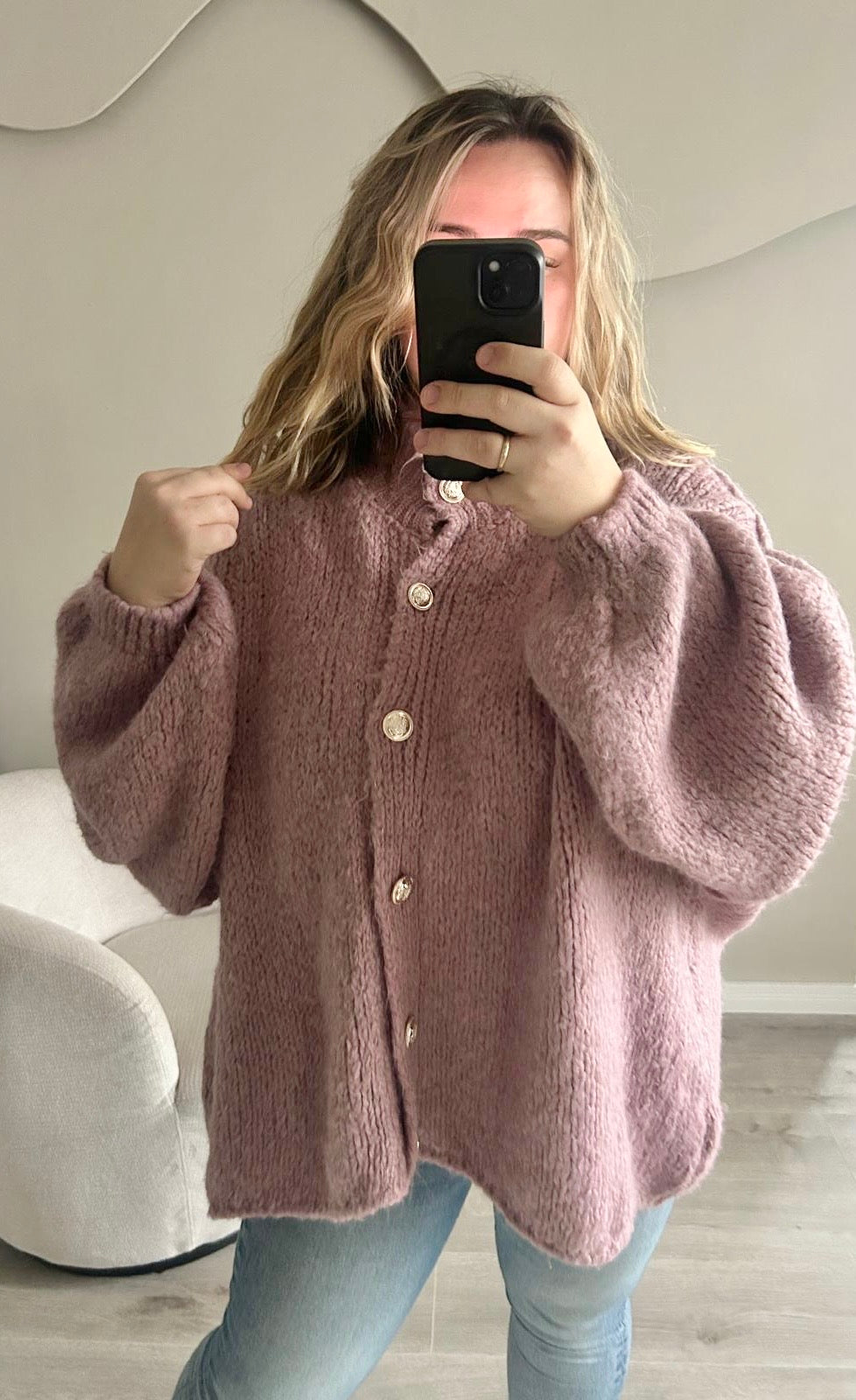 Oversize Strickjacke Elena