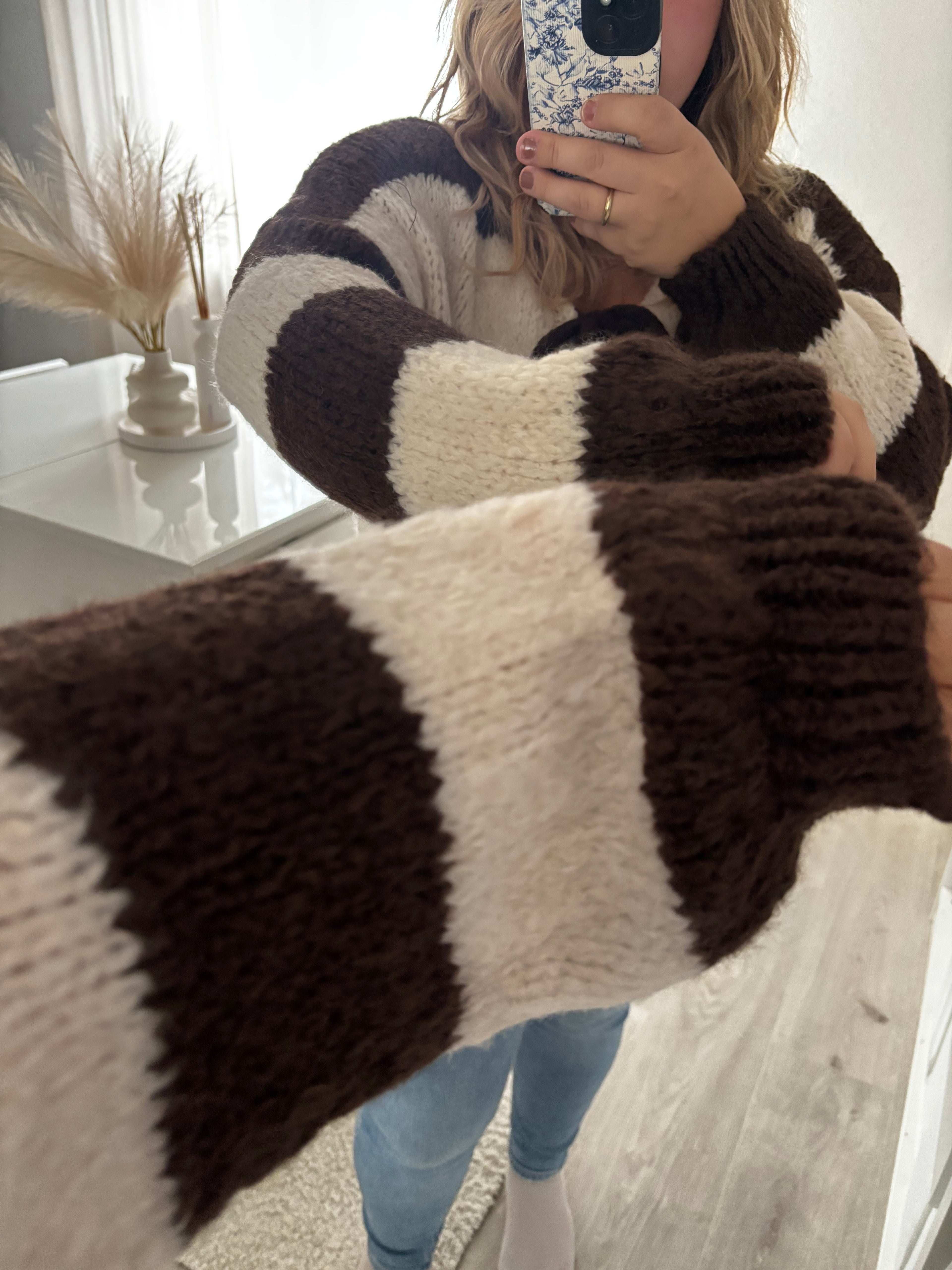 Strickjacke Stripes