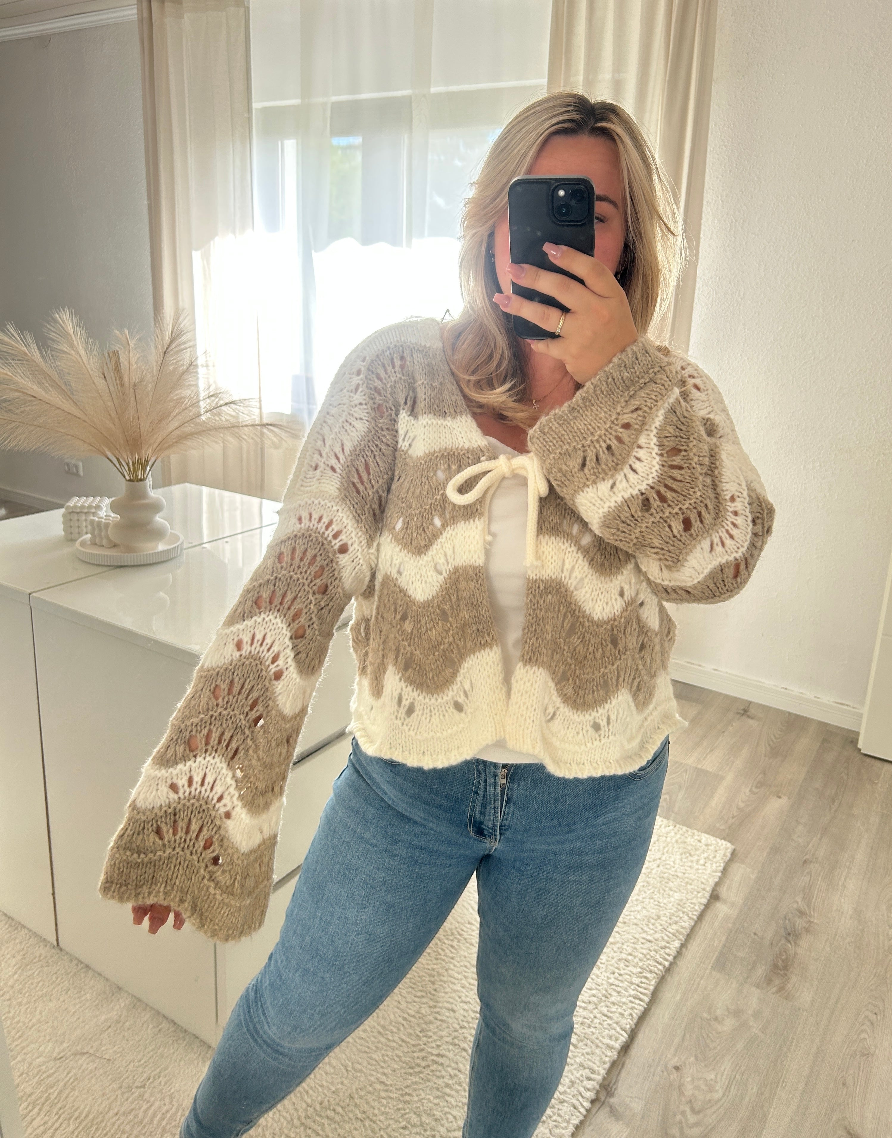 Strickjacke Wave