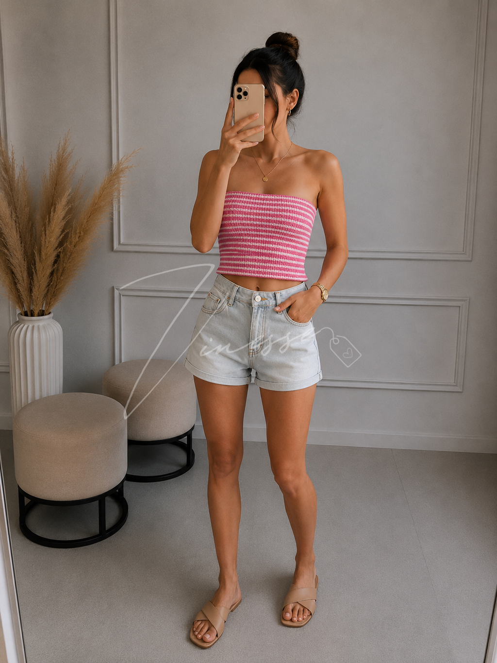 Bandeau Top gestreift