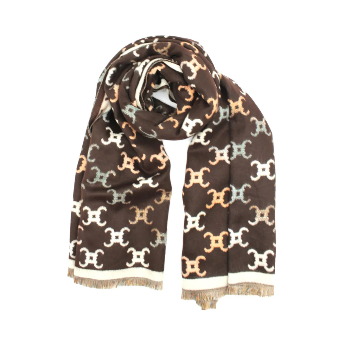Winterschal mit Muster - Modell Aura