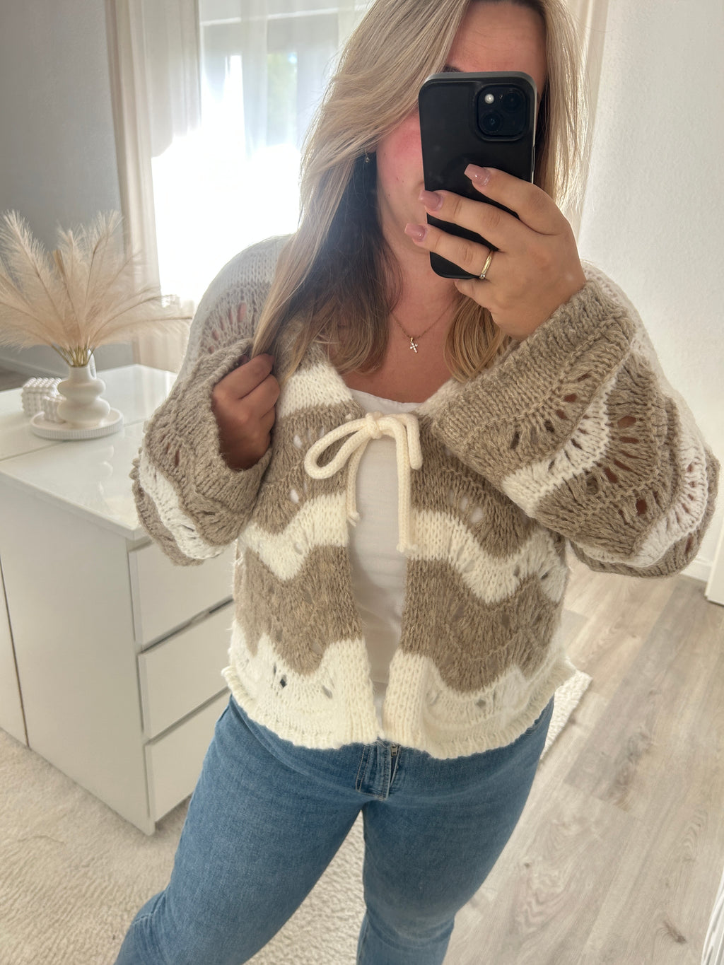 Strickjacke Wave