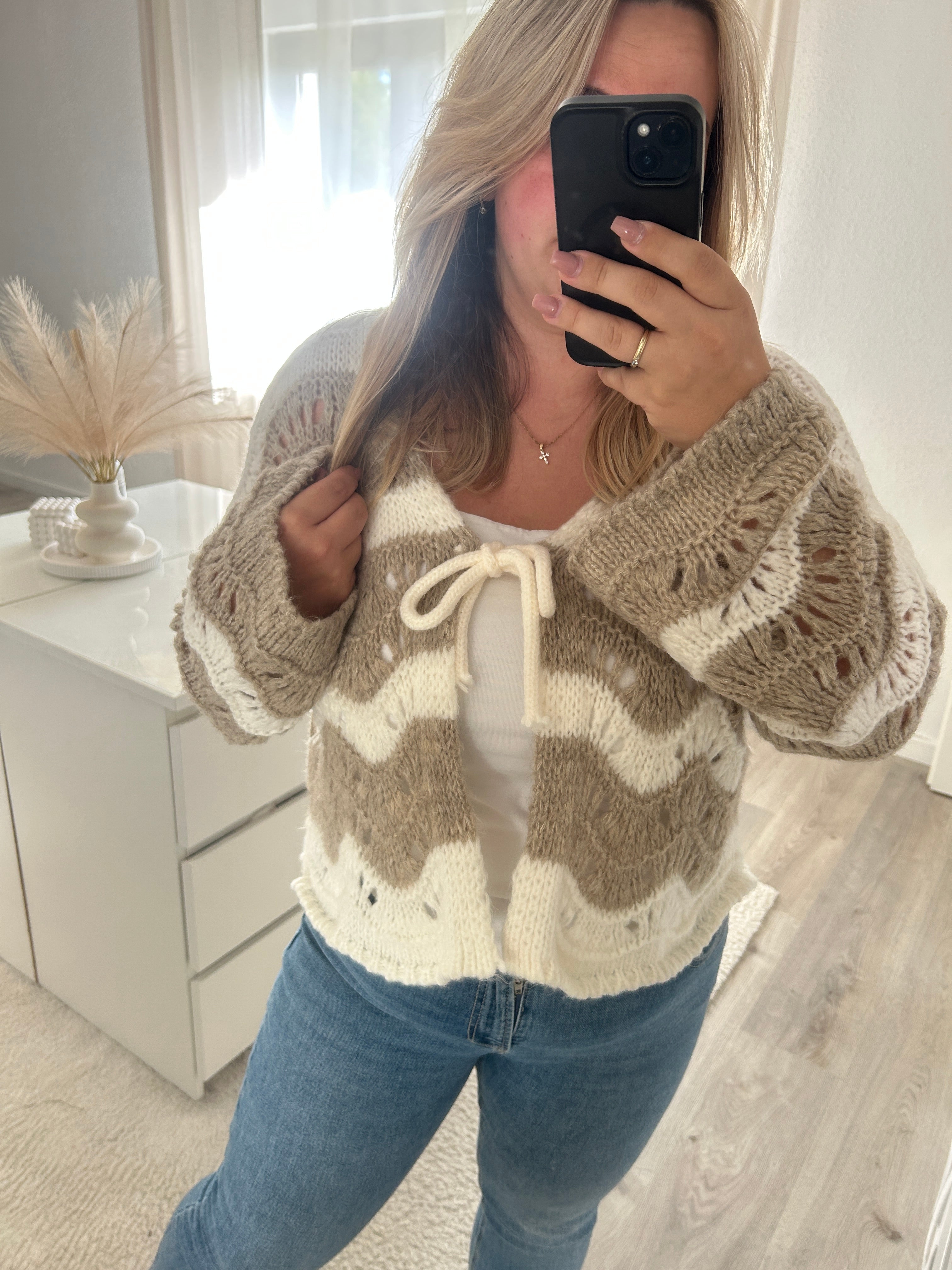 Strickjacke Wave