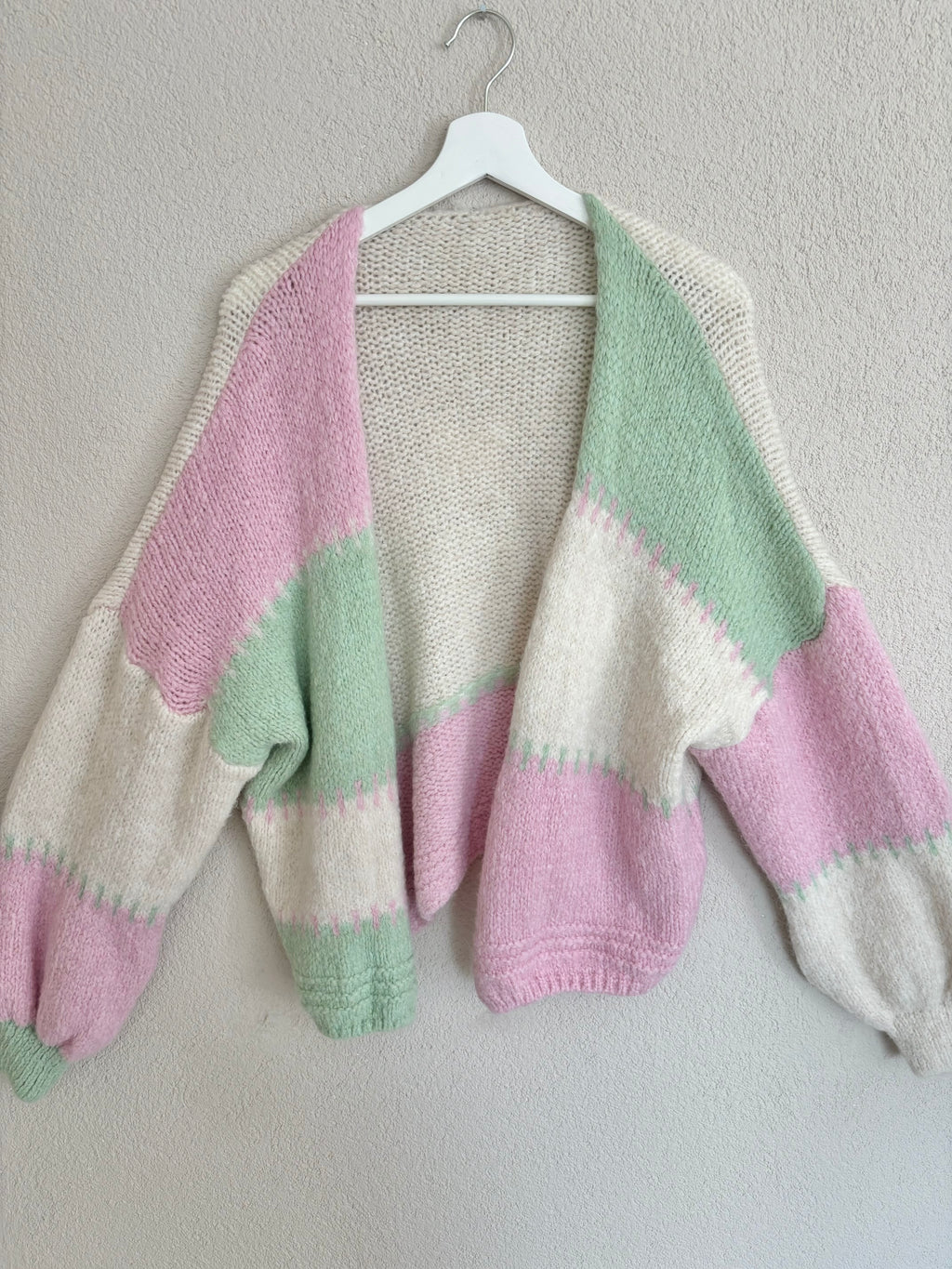 Strickjacke Matcha
