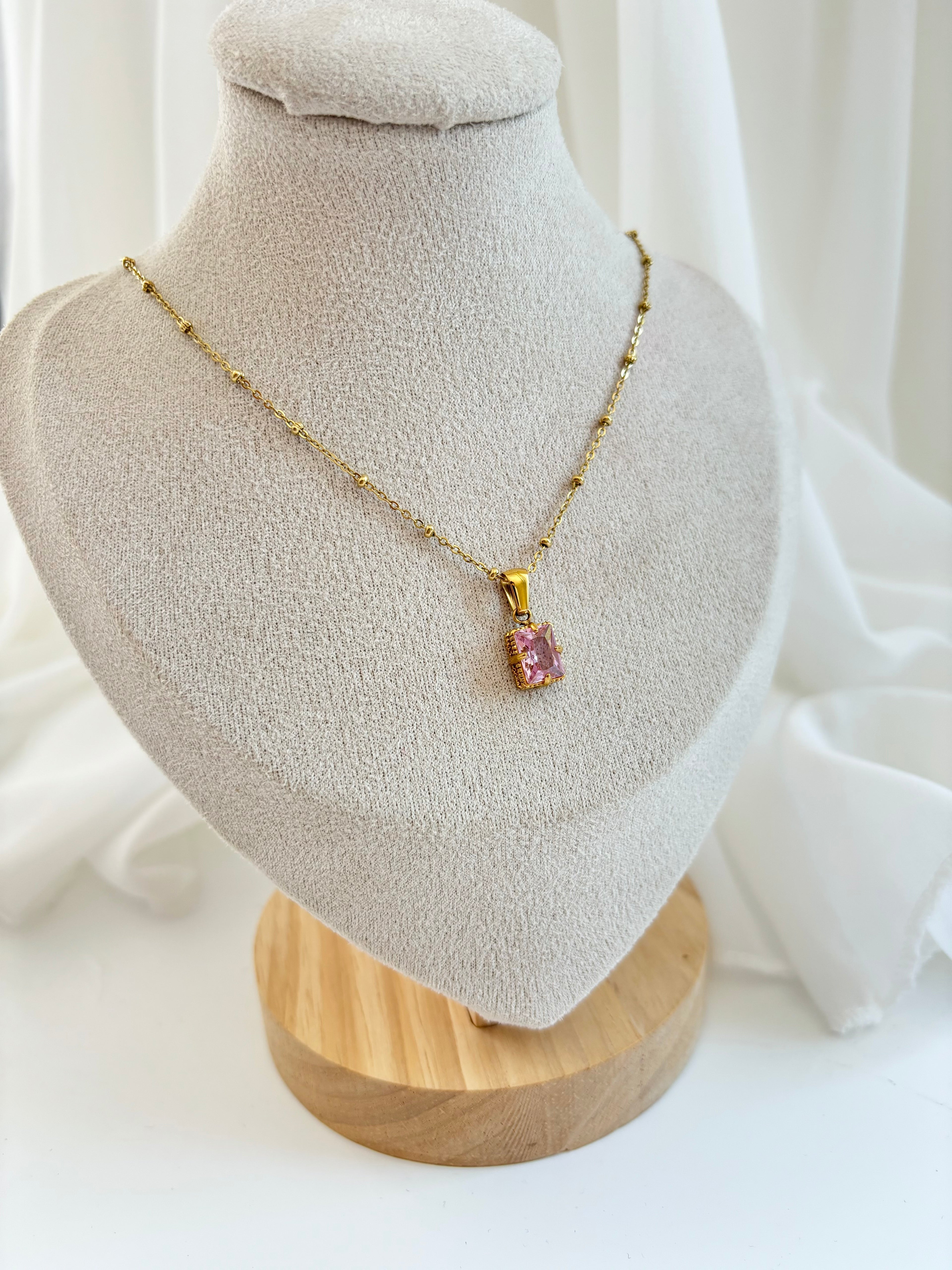 Halskette Rosa