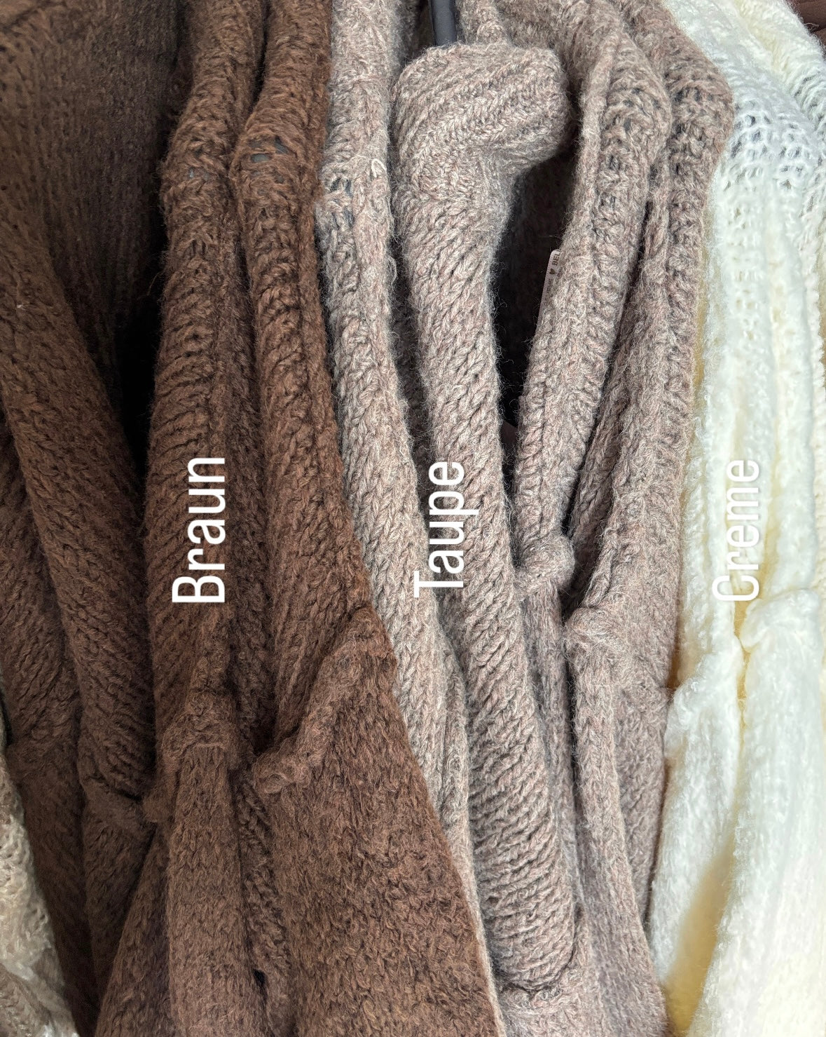Zipper Strickjacke - versch. Farben