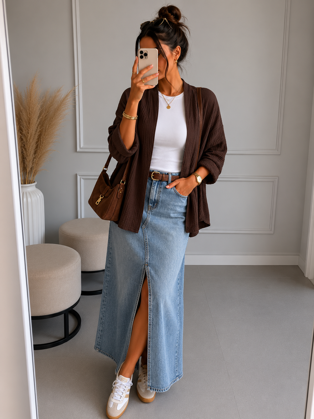 Musselin Cardigan vers. Farben