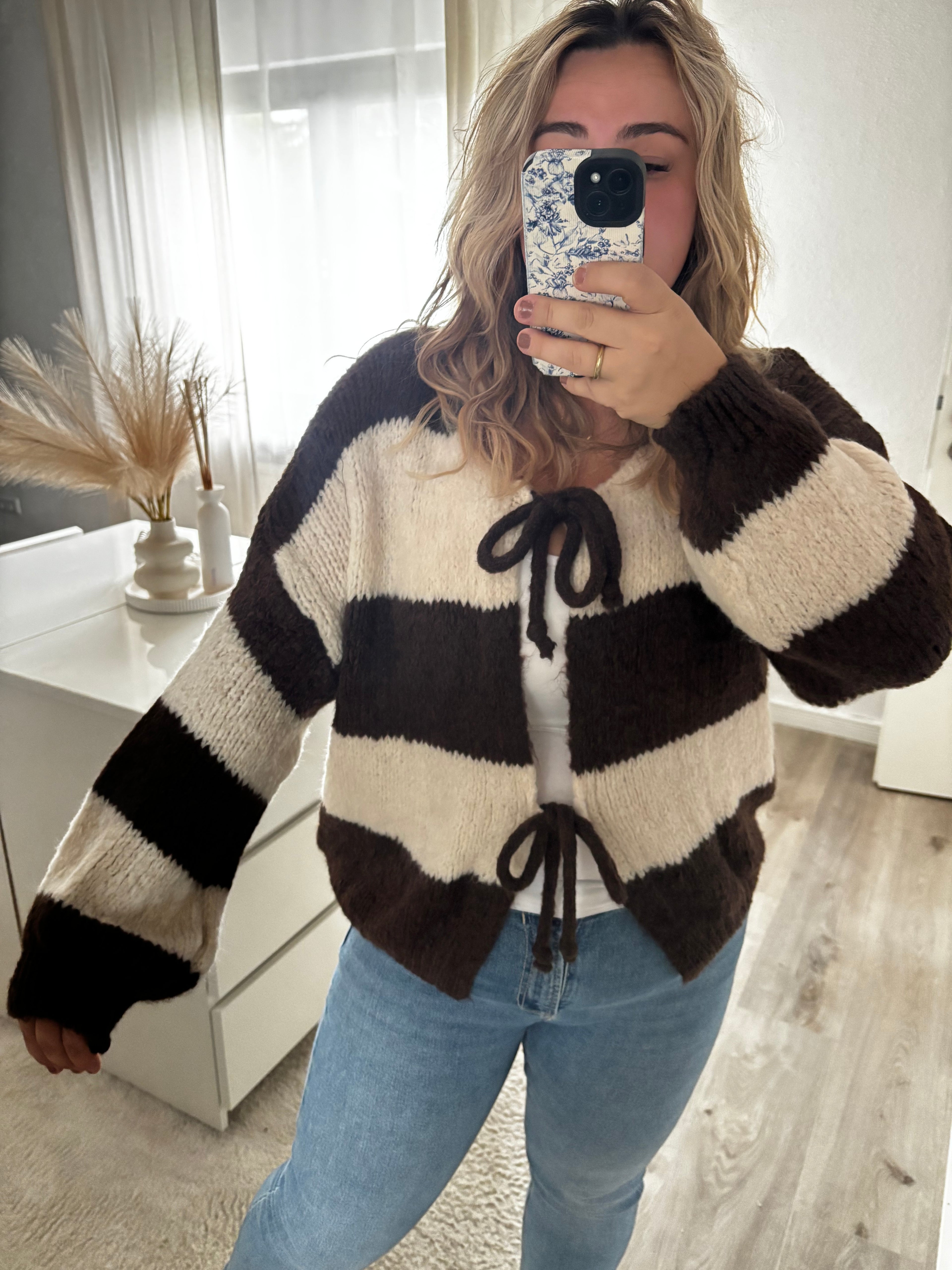 Strickjacke Stripes