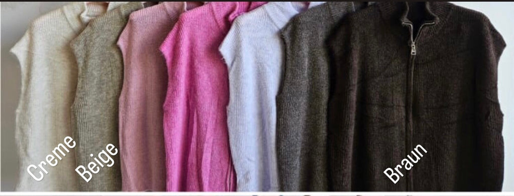 Strickweste - verschiedene Farben