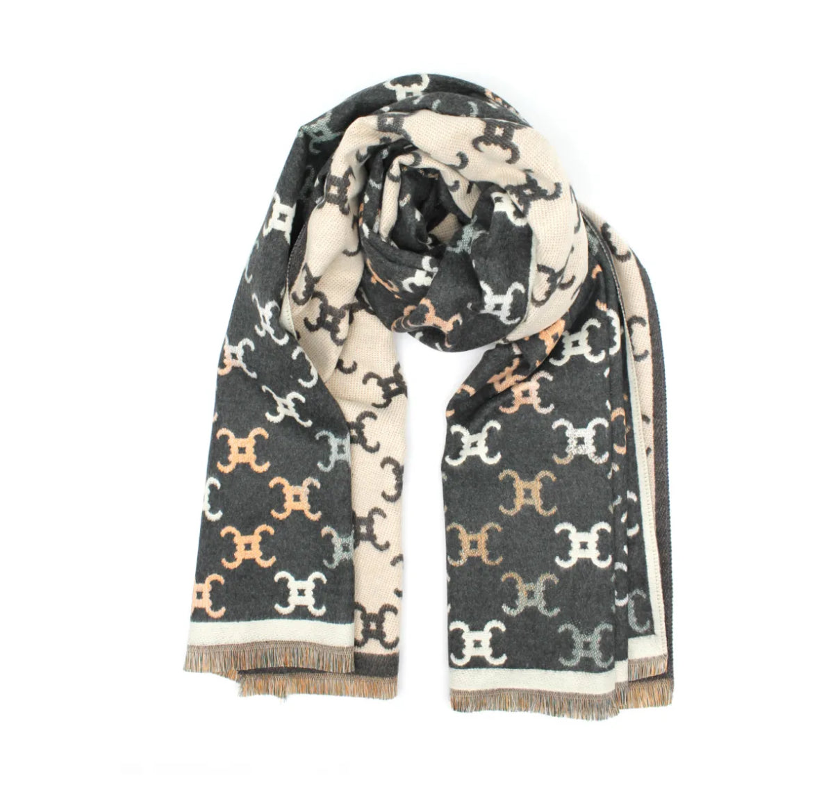 Winterschal mit Muster - Modell Aura