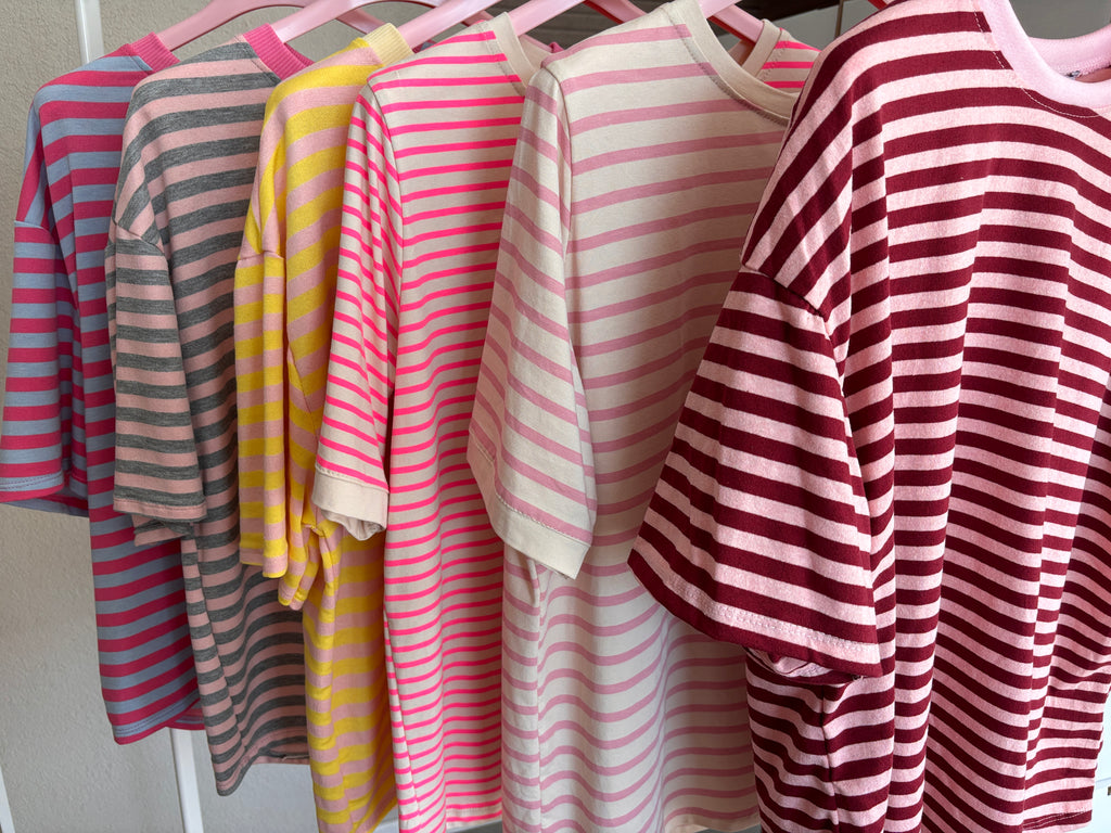 Streifen T-Shirt - verschiedene Farben