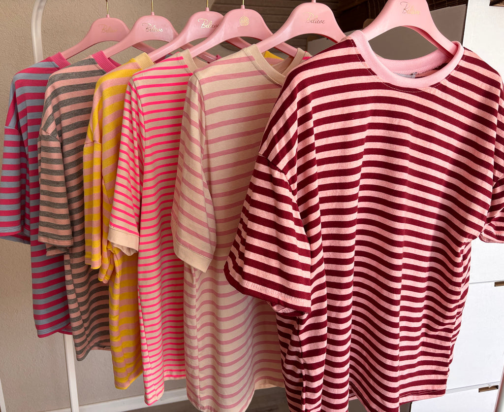 Streifen T-Shirt - verschiedene Farben