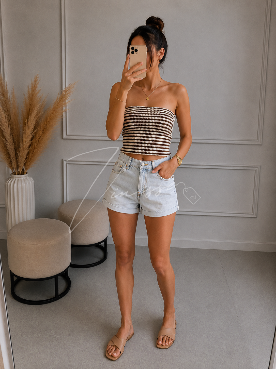 Bandeau Top gestreift