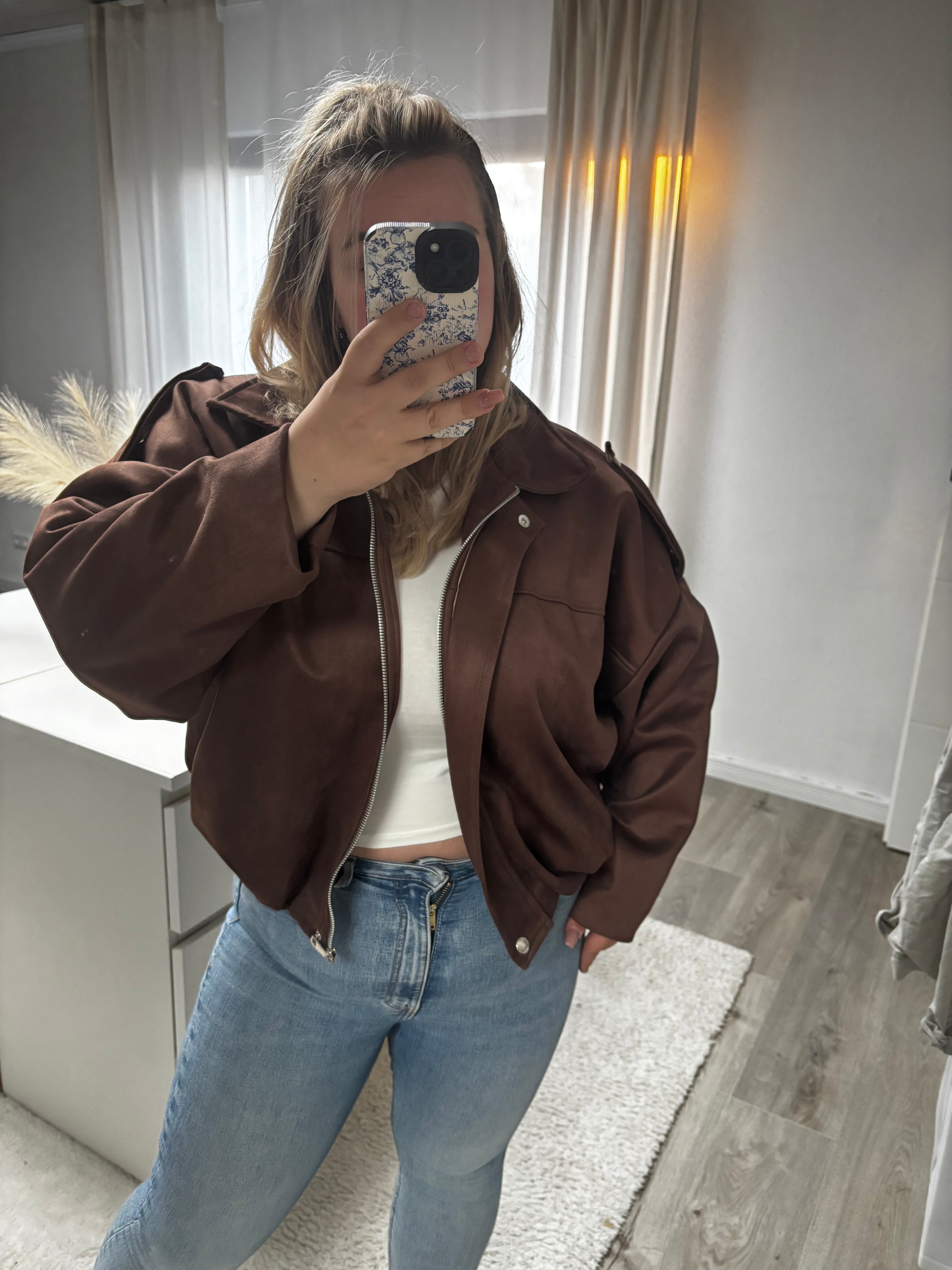 Jacke Lyra Wildlederoptik