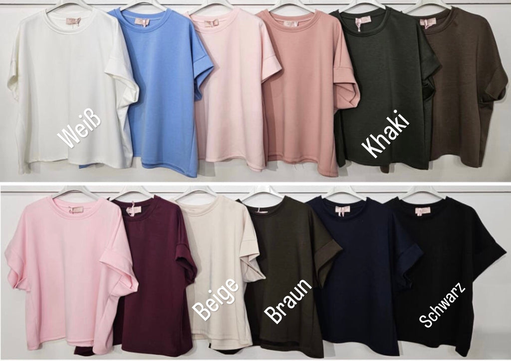 Oversized Butterstoff T-Shirt Vers. Farben
