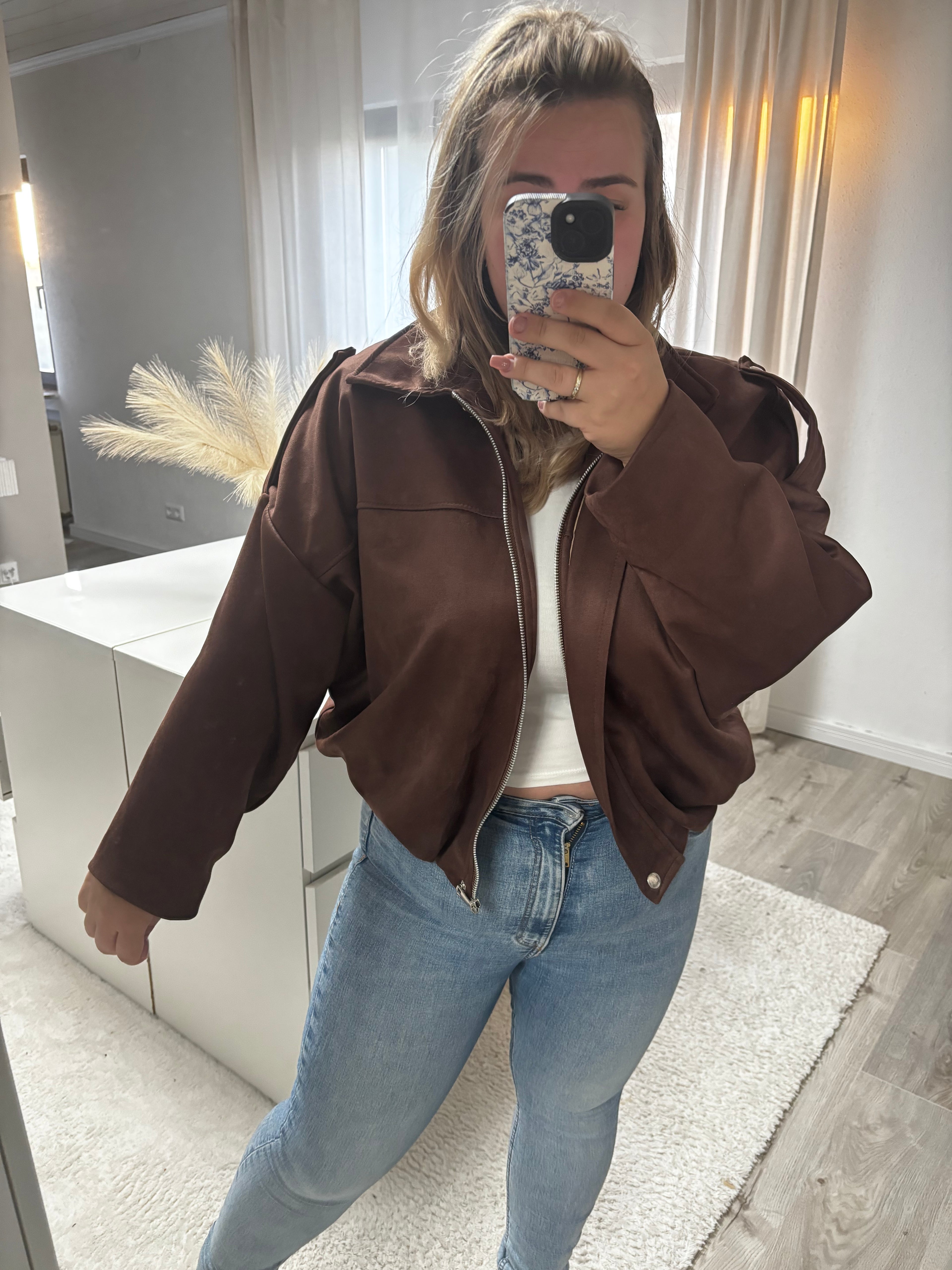Jacke Lyra Wildlederoptik