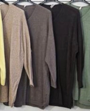 Feinstrick Longpullover - versch. Farben