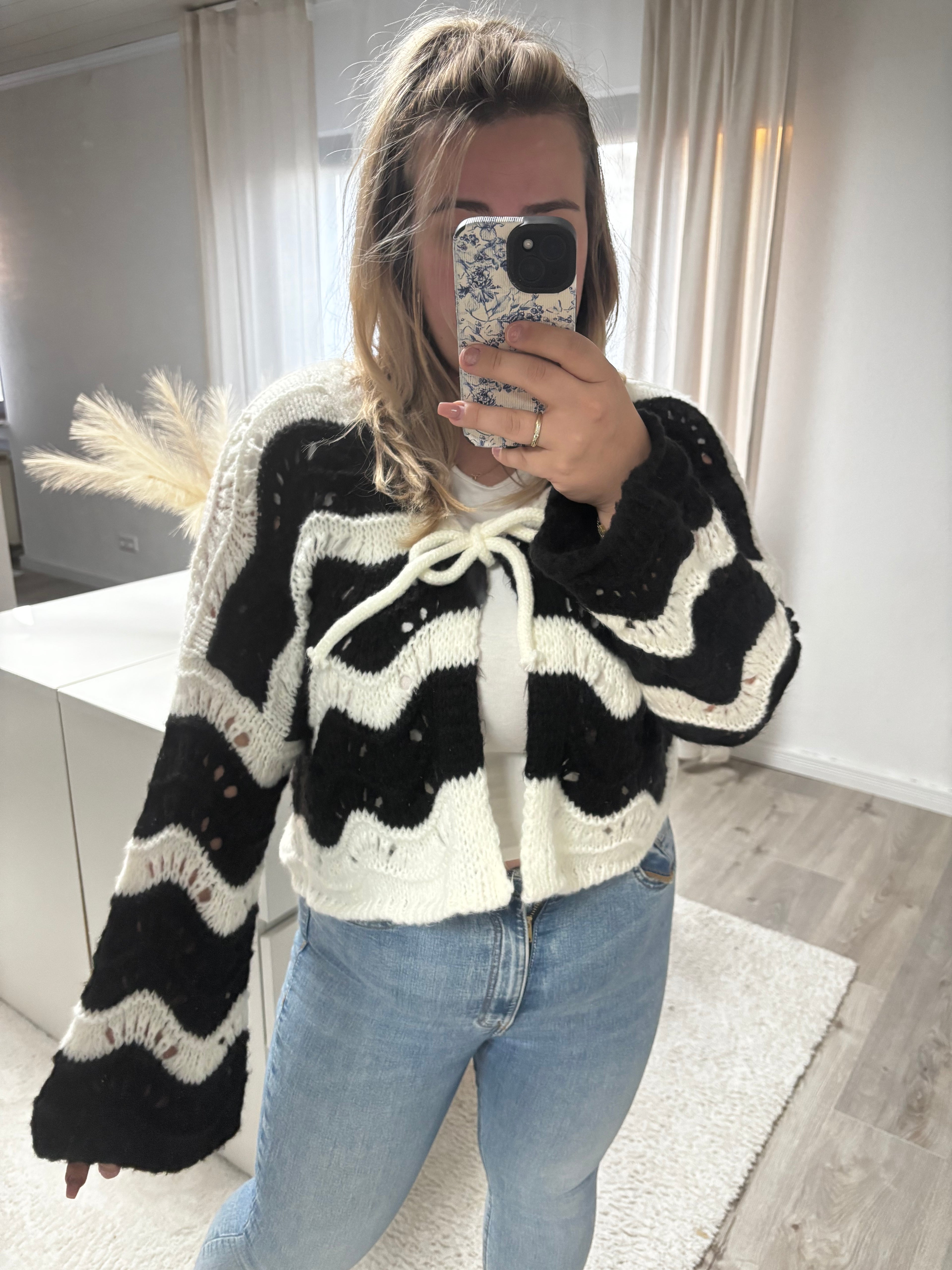 Strickjacke Wave