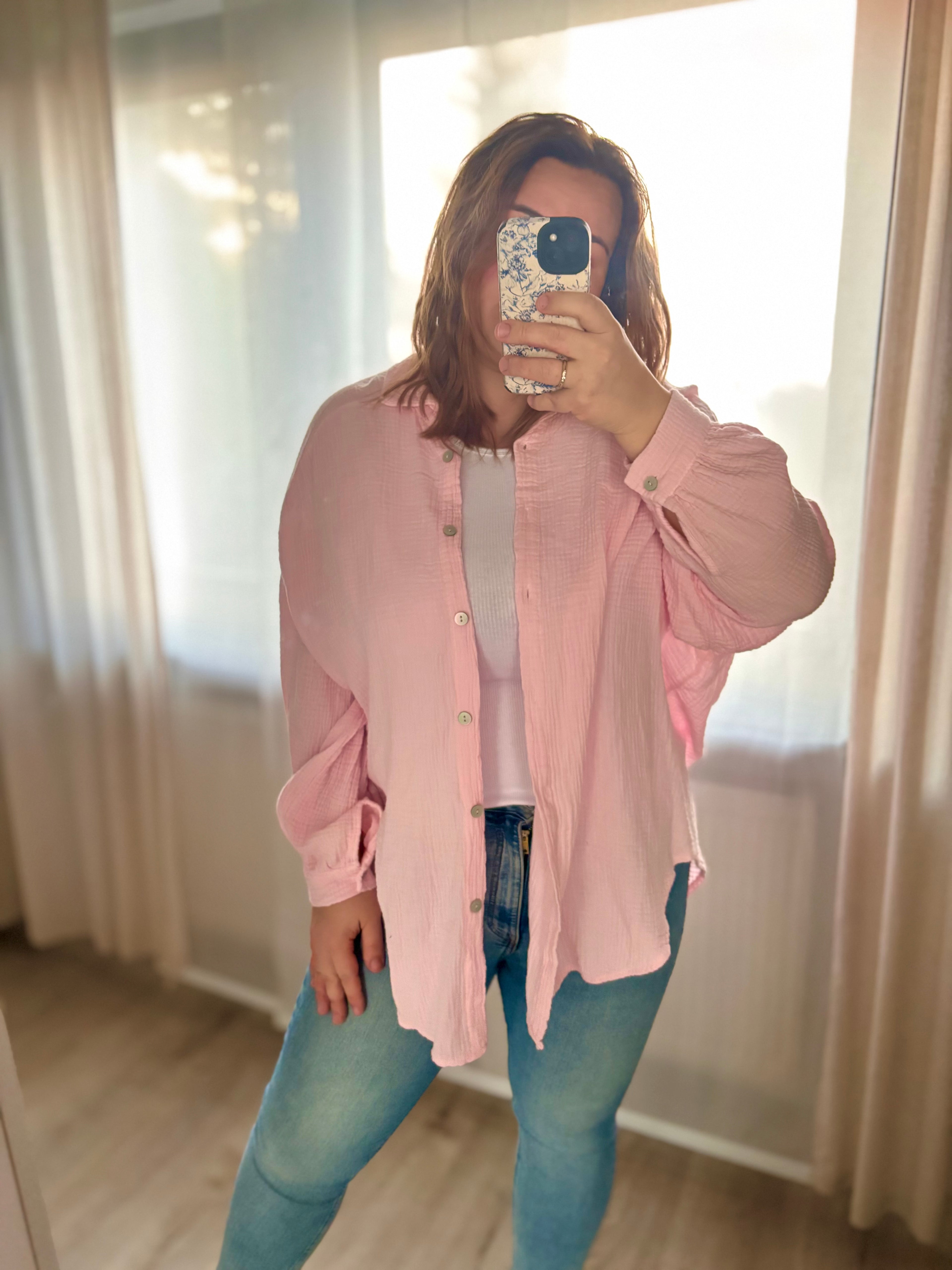 Musselin Bluse - verschiedene Farben