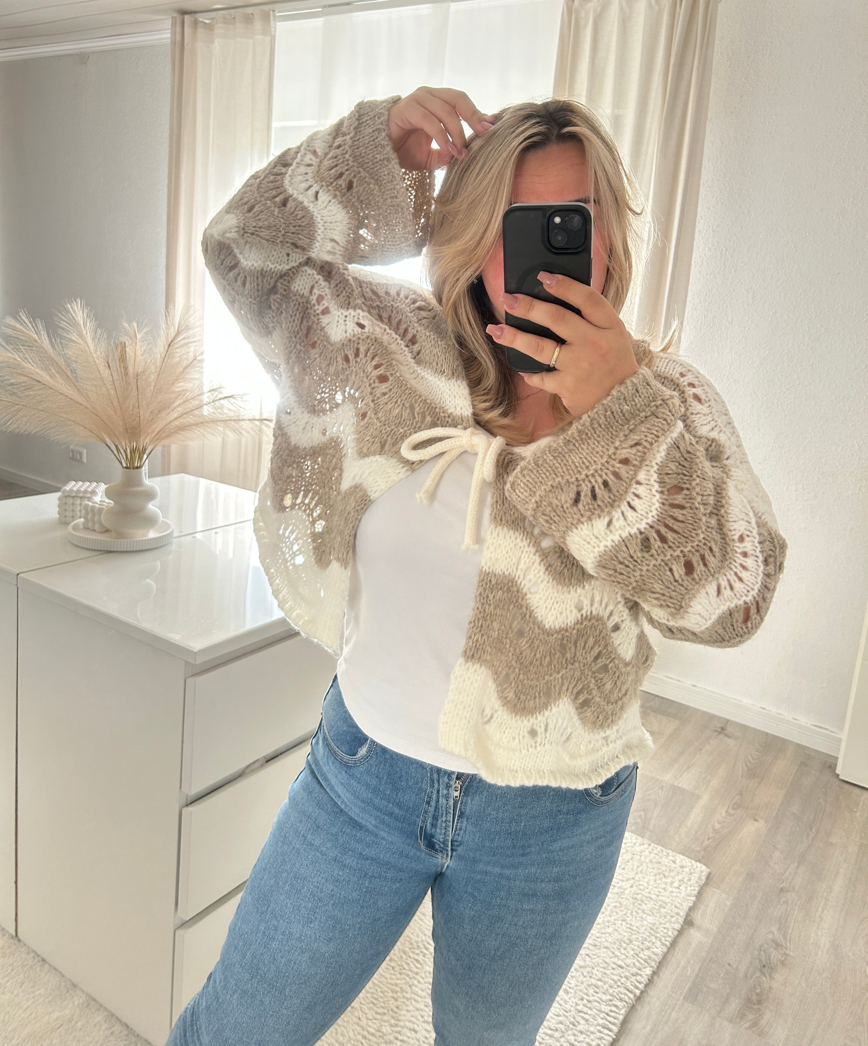 Strickjacke Wave