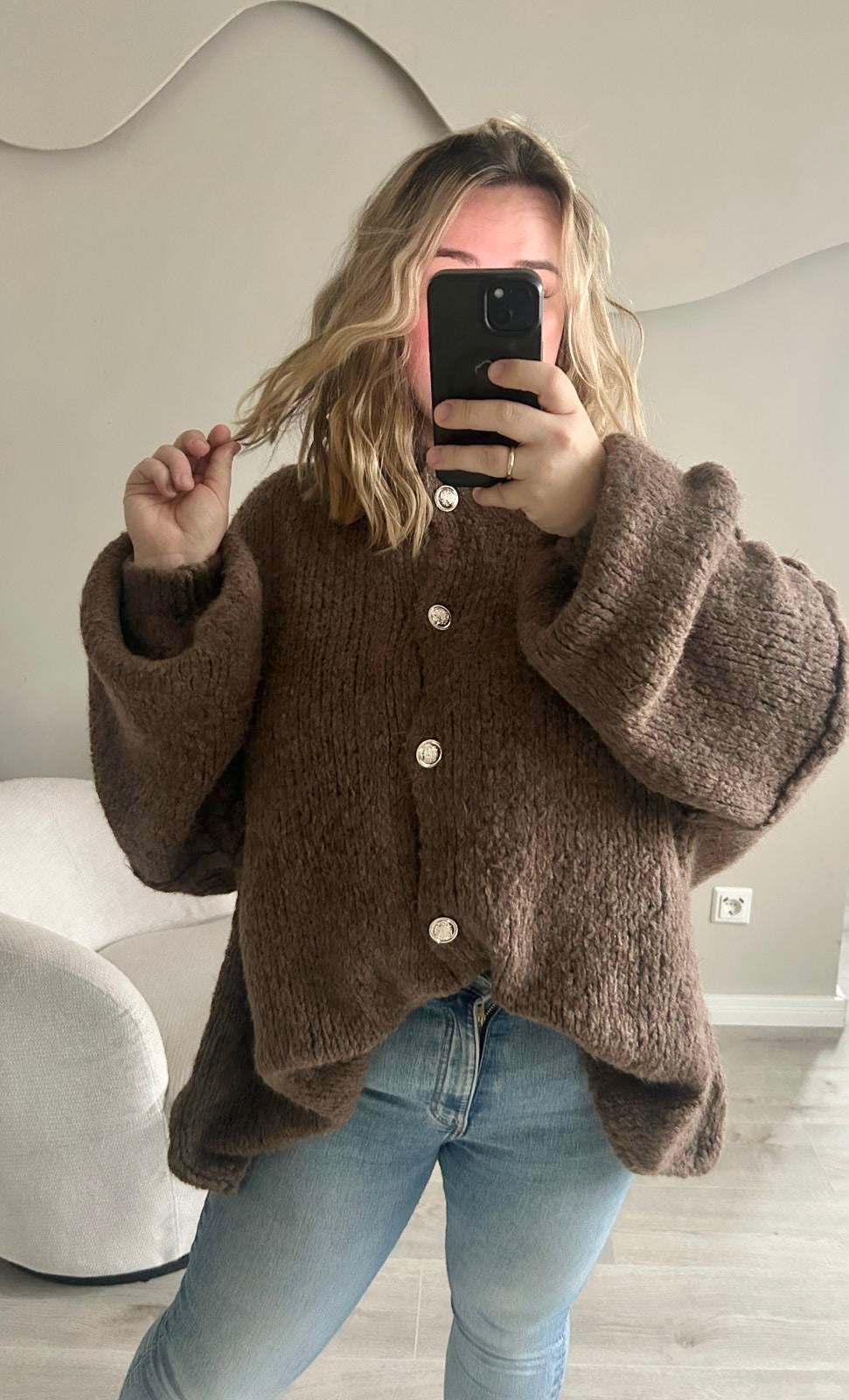 Oversize Strickjacke Elena