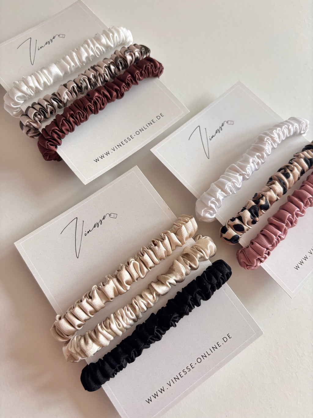 Silk Scrunchies - 3er Set aus Maulbeerseide