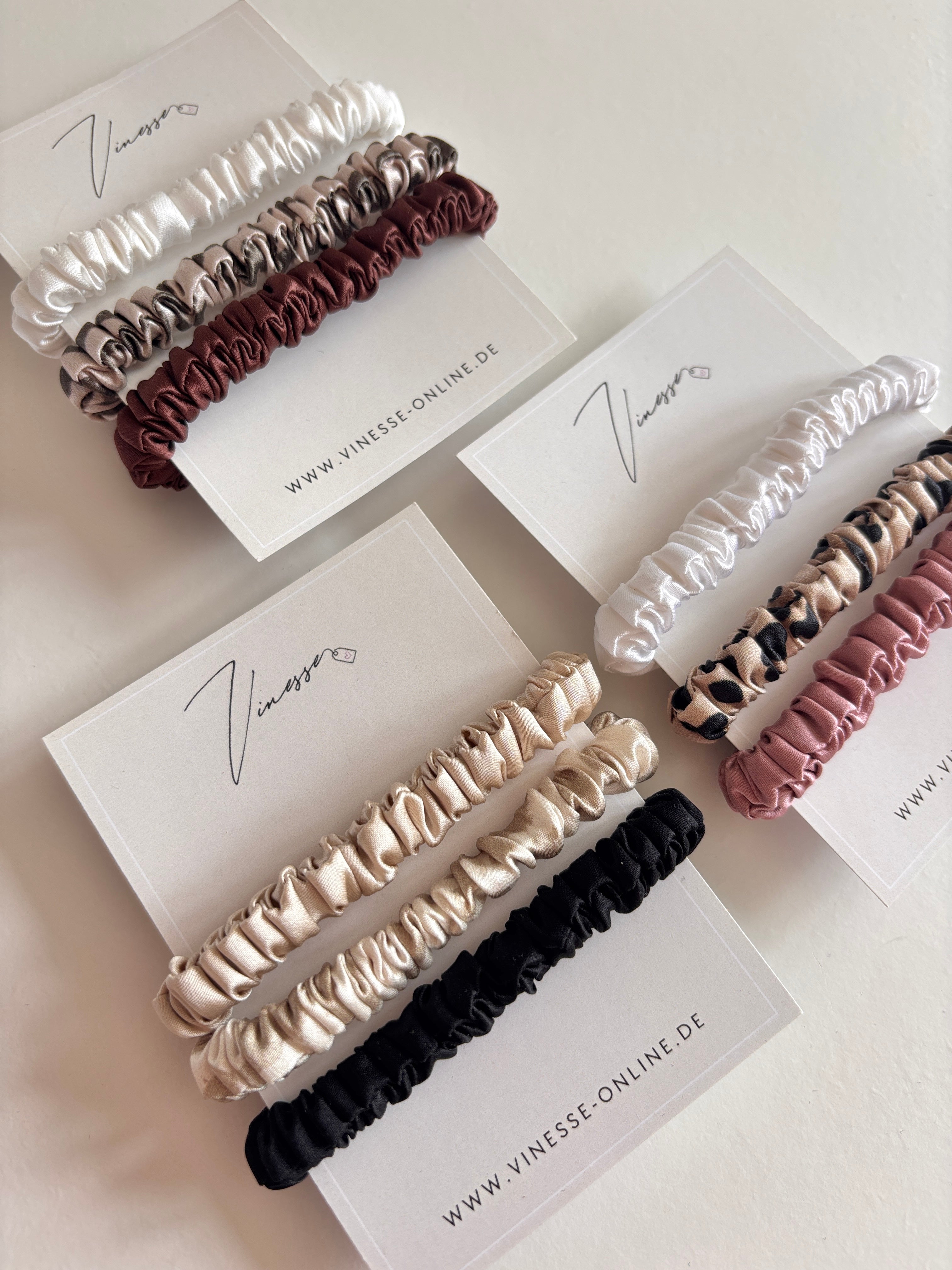 Silk Scrunchies - 3er Set aus Maulbeerseide