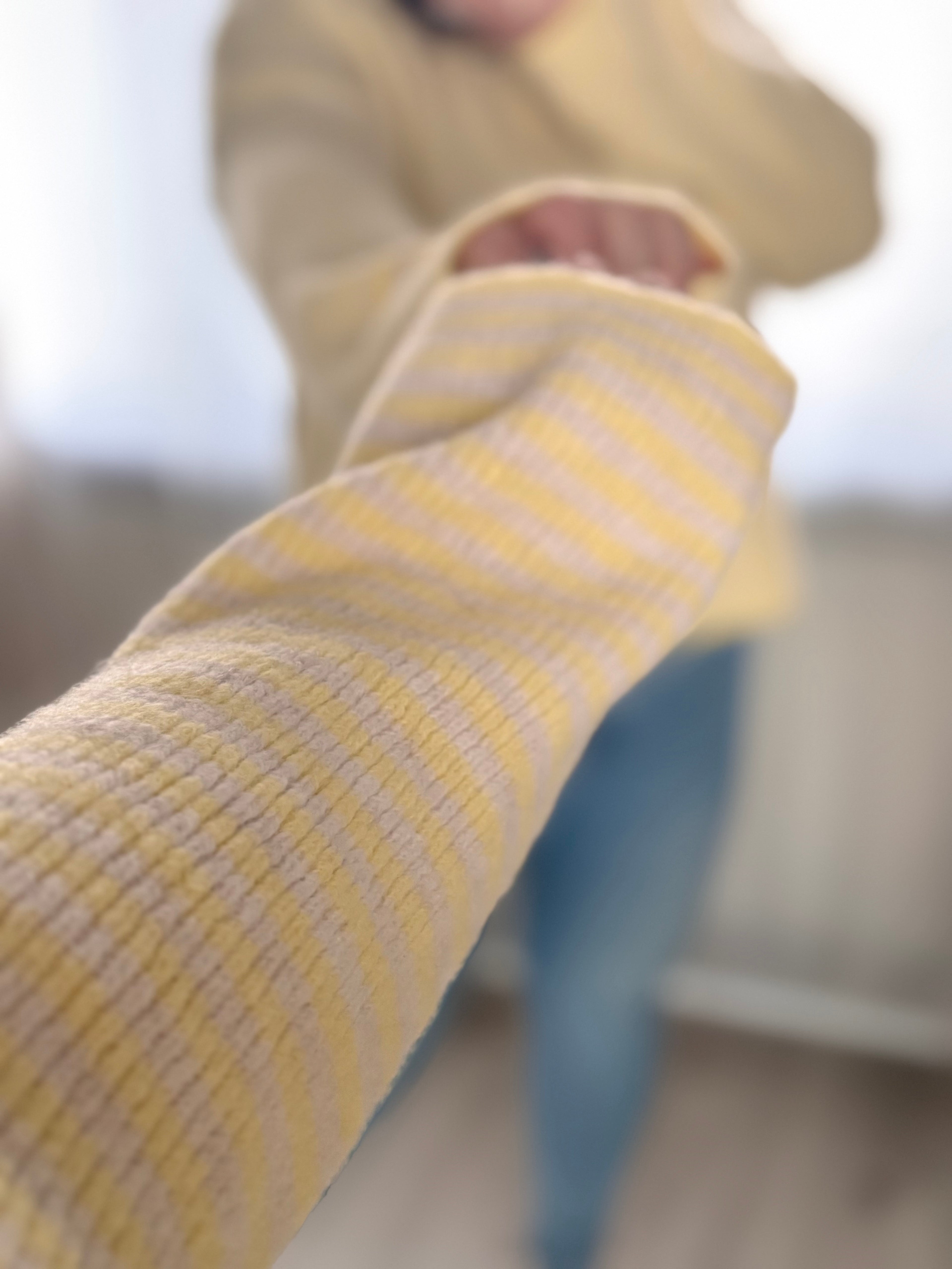 Strickjacke Gestreift mit Reißverschluss - verschiedene Farben