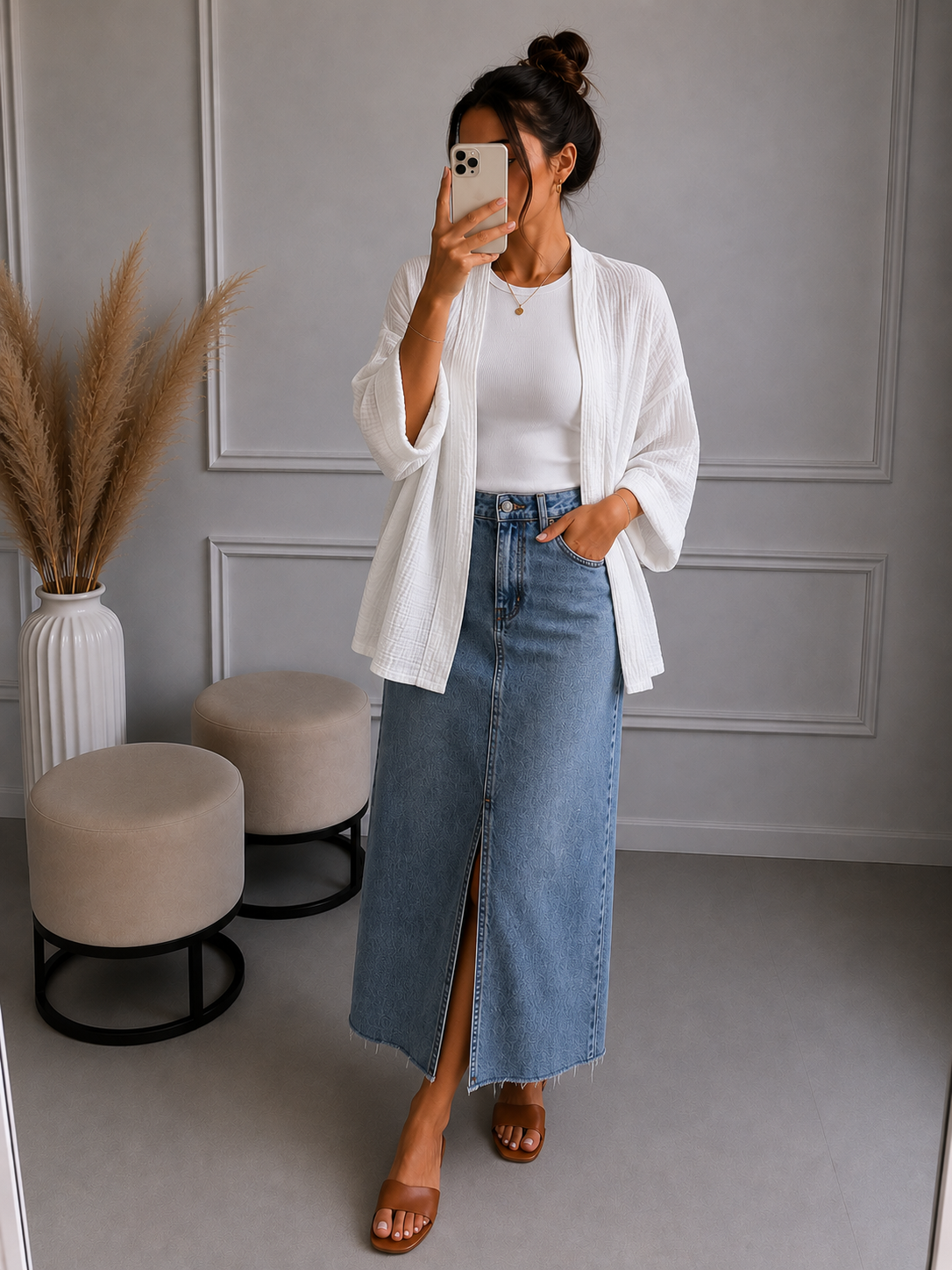 Musselin Cardigan vers. Farben
