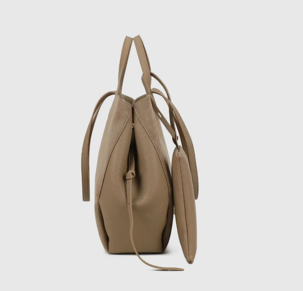 Tragetasche 'Elyssa' Wildleder & Lederoptik - verschiedene Farben