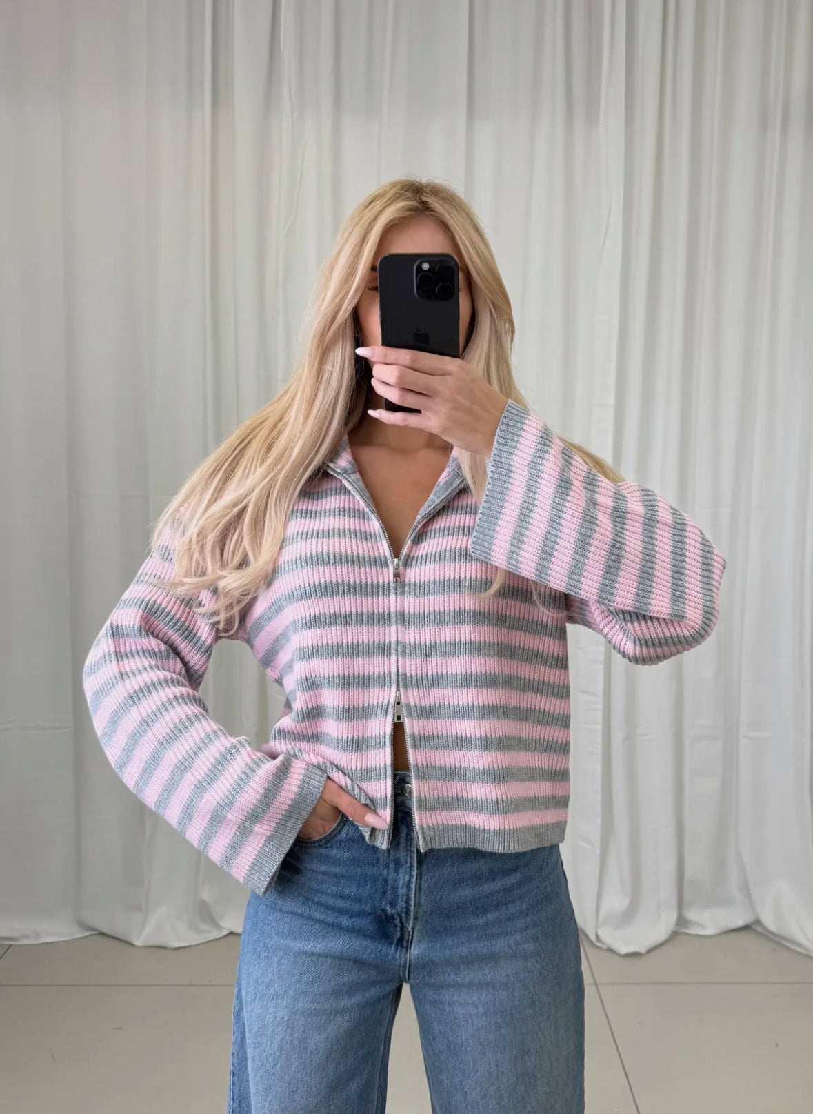 Strickjacke gestreift  - verschiedene Farben