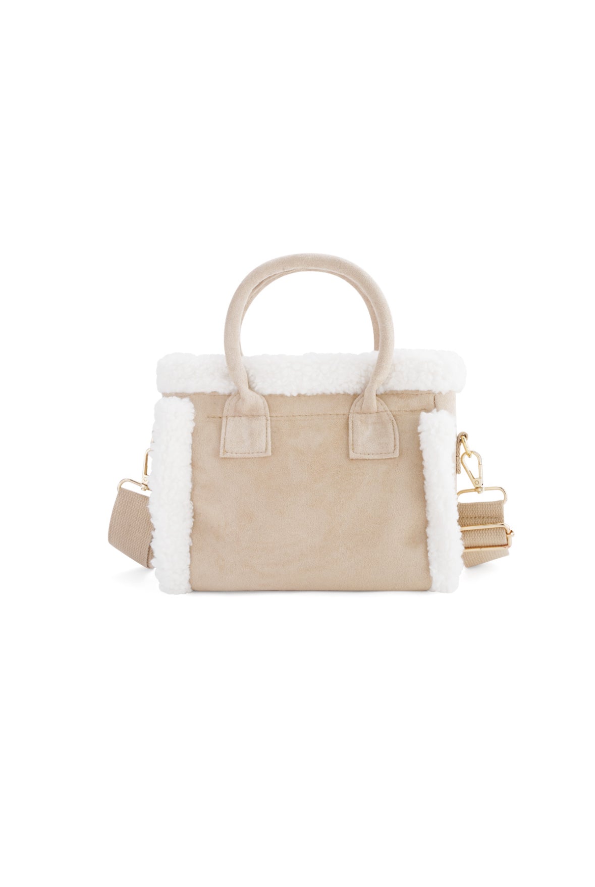 Teddy-Patchwork Mini Tote