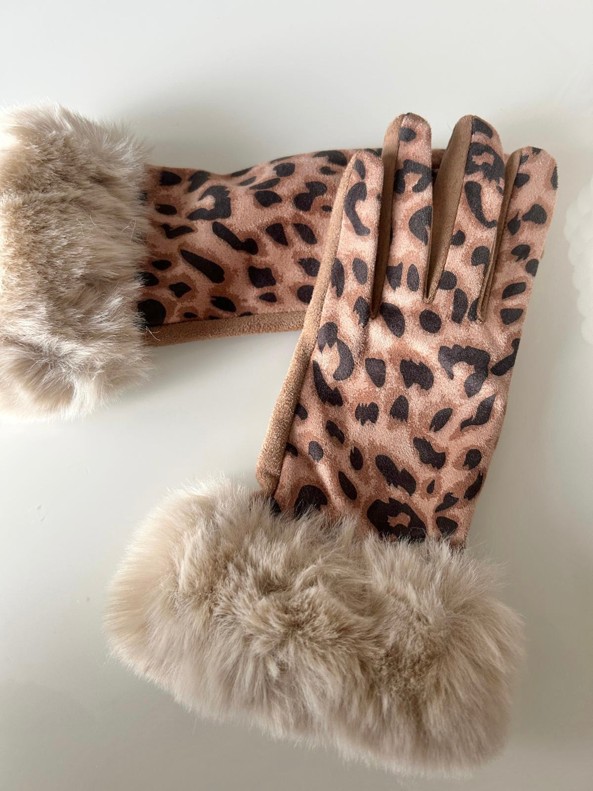 Leoprint Handschuhe mit Touchfunktion