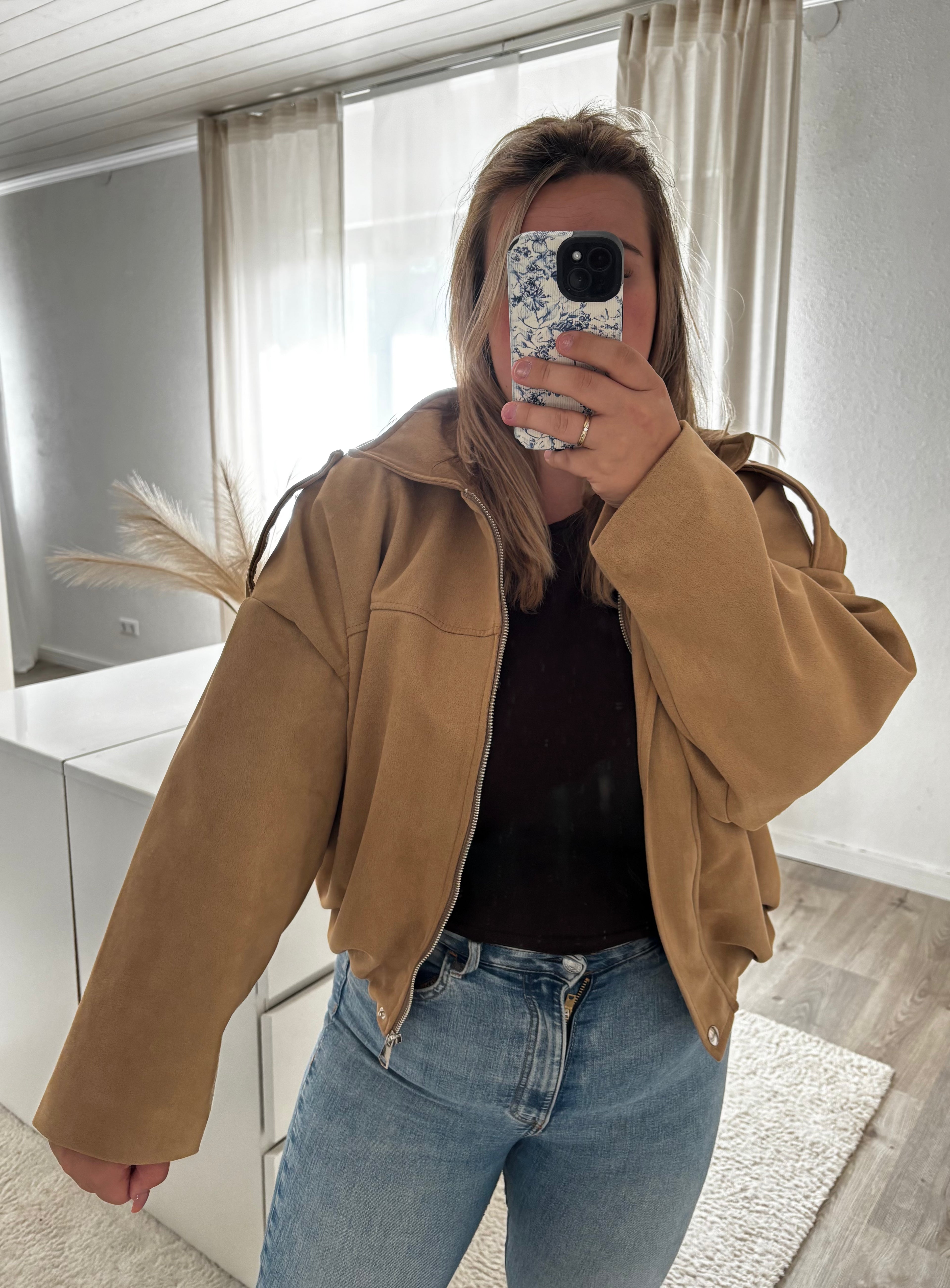 Jacke Lyra Wildlederoptik