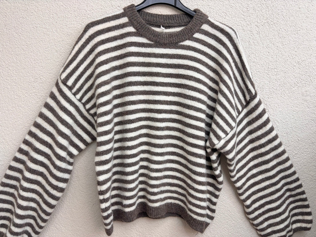 Strickpullover Liya mit Streifen