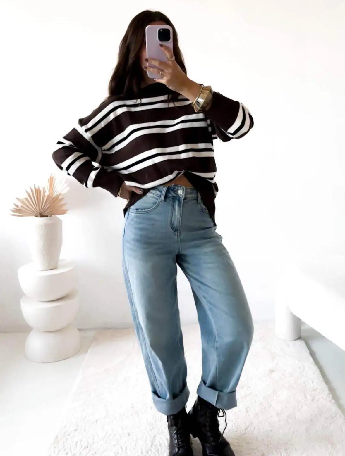 Gestreiftes Sweatshirt