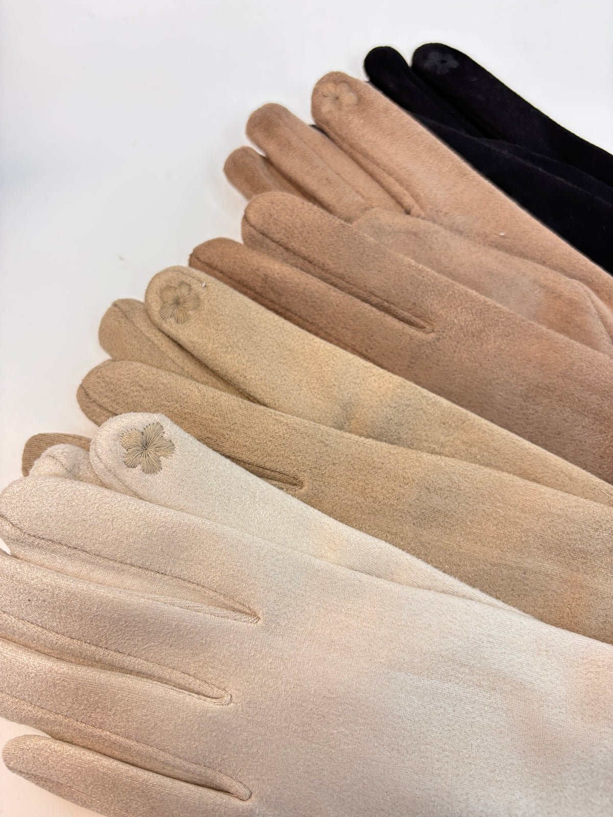 Handschuhe mit Touchfunktion in Wildlederoptik