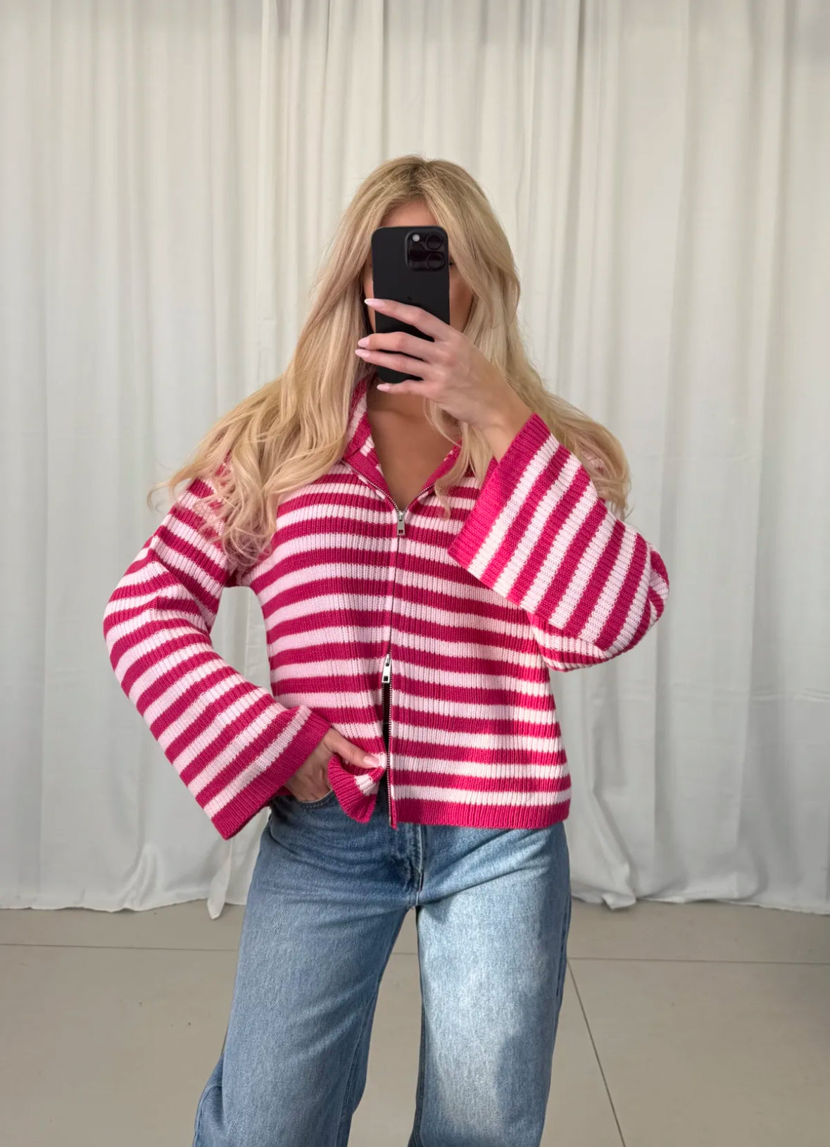 Strickjacke gestreift  - verschiedene Farben