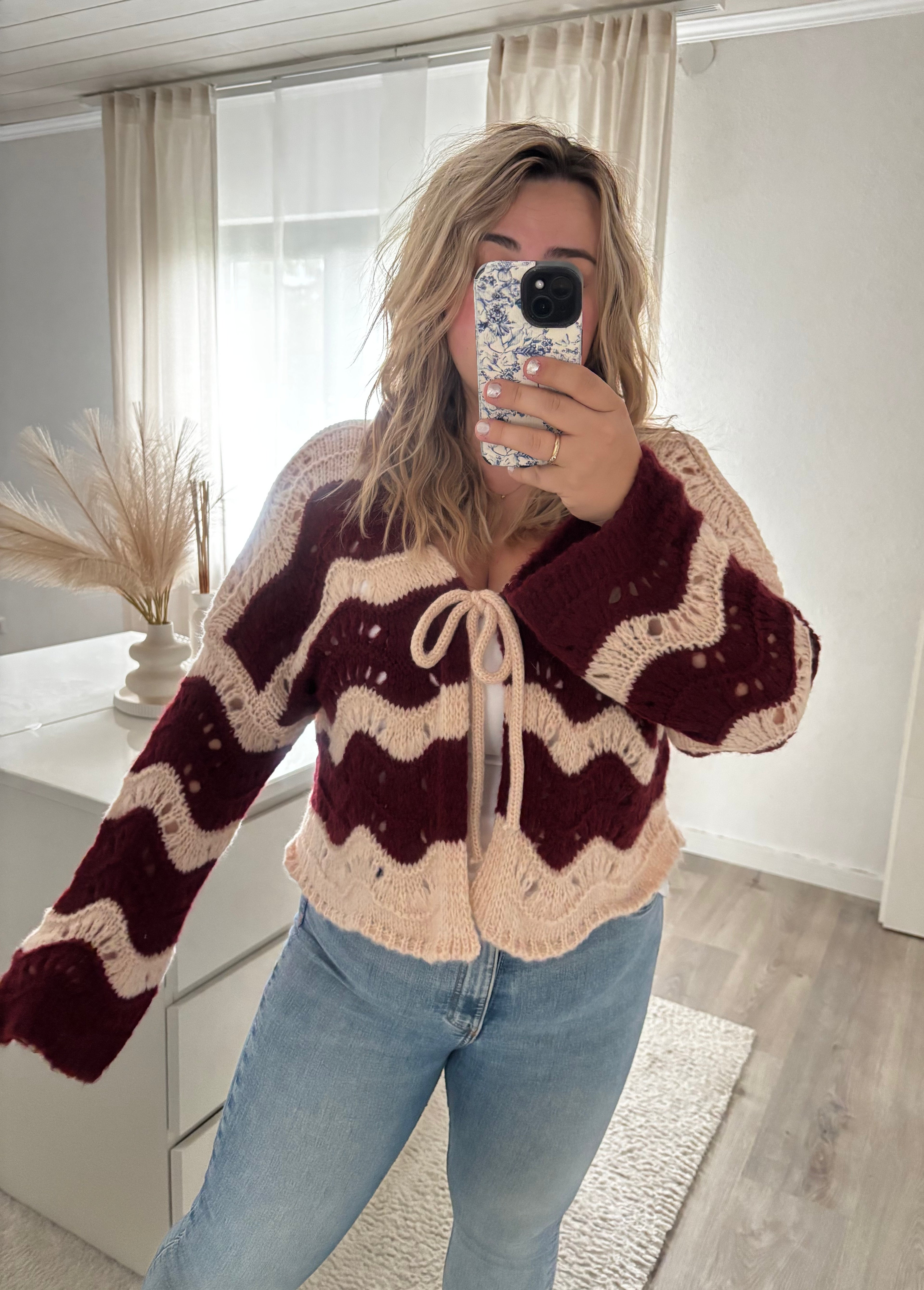 Strickjacke Wave