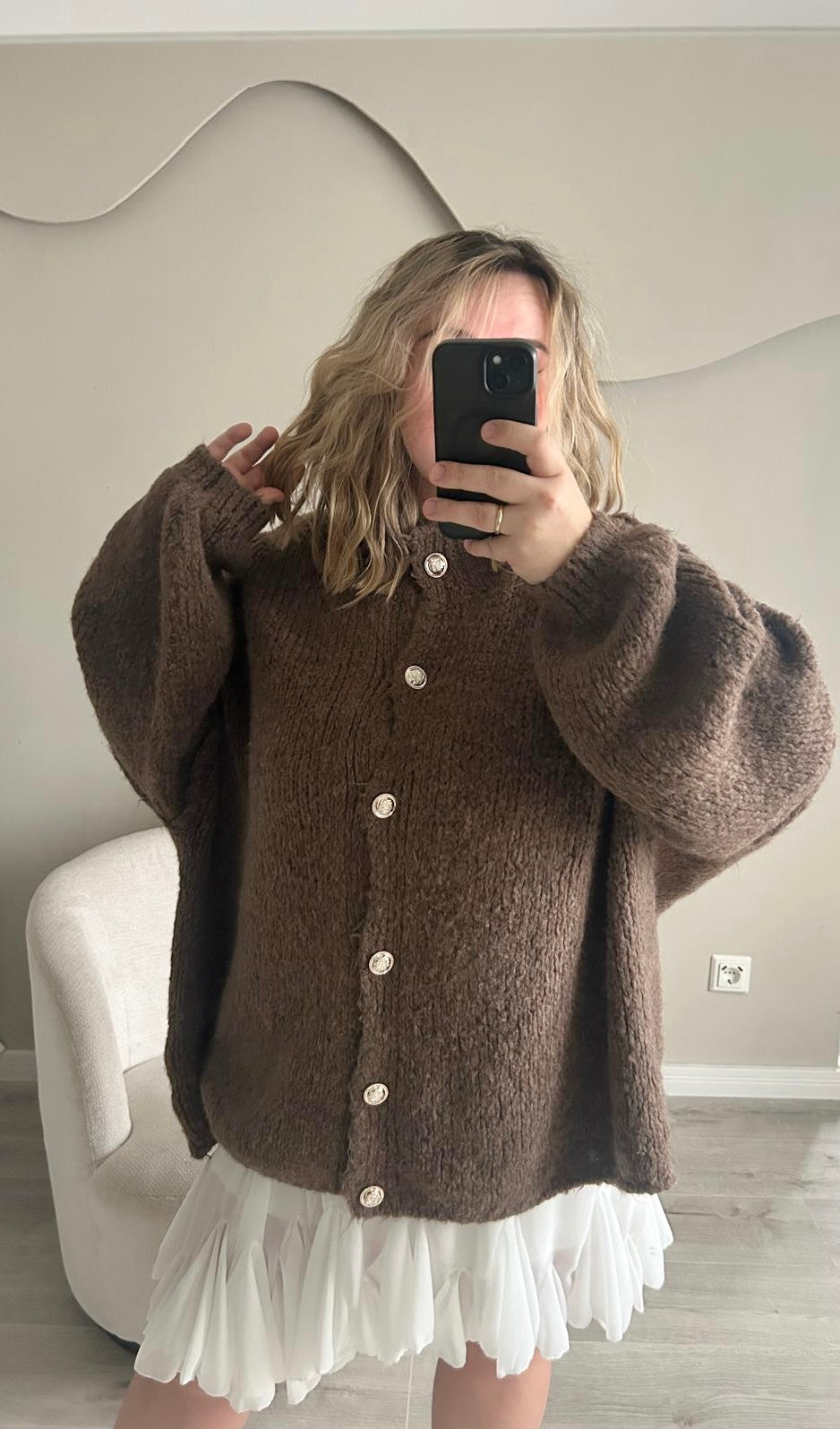 Oversize Strickjacke Elena