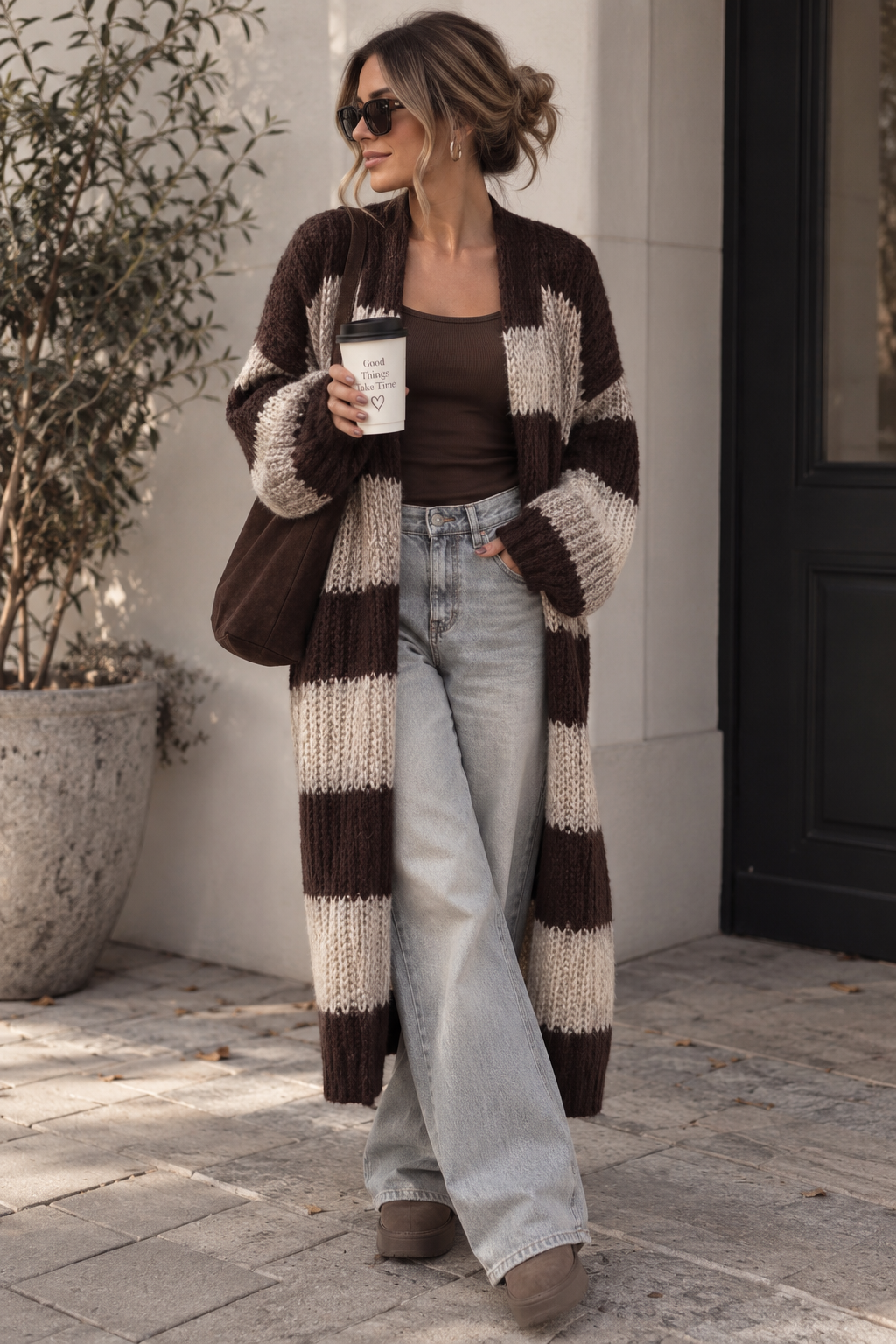 Langer Cardigan