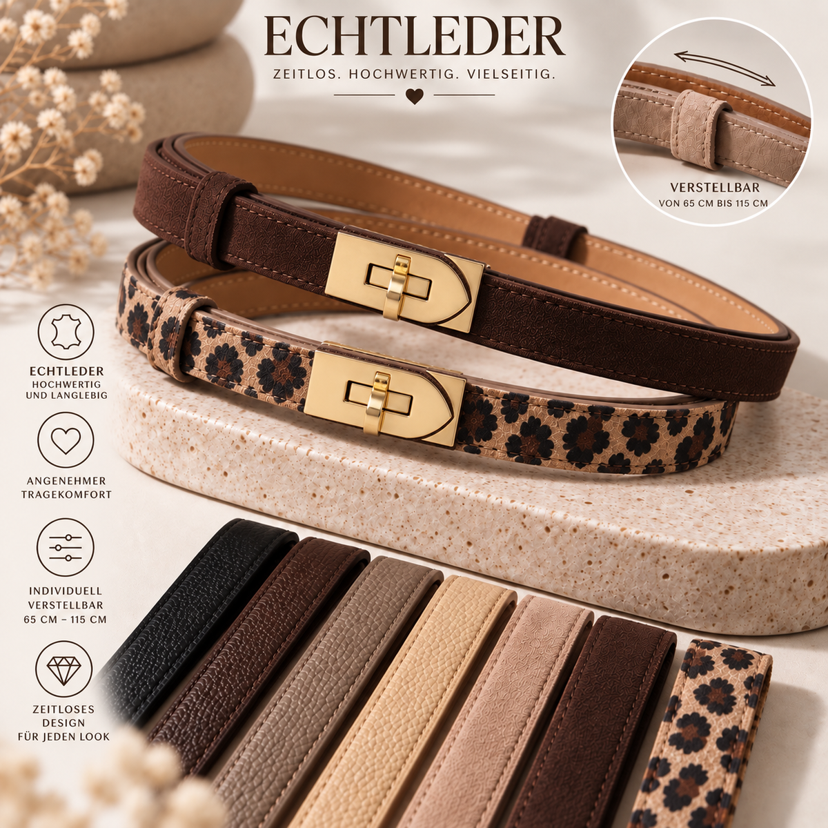 Echtleder Gürtel