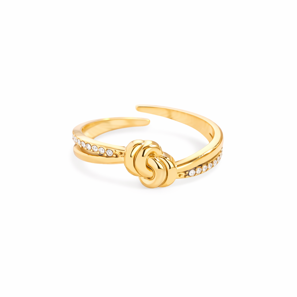 Edelstahl Ring Elara Knot ~Wasserfest~