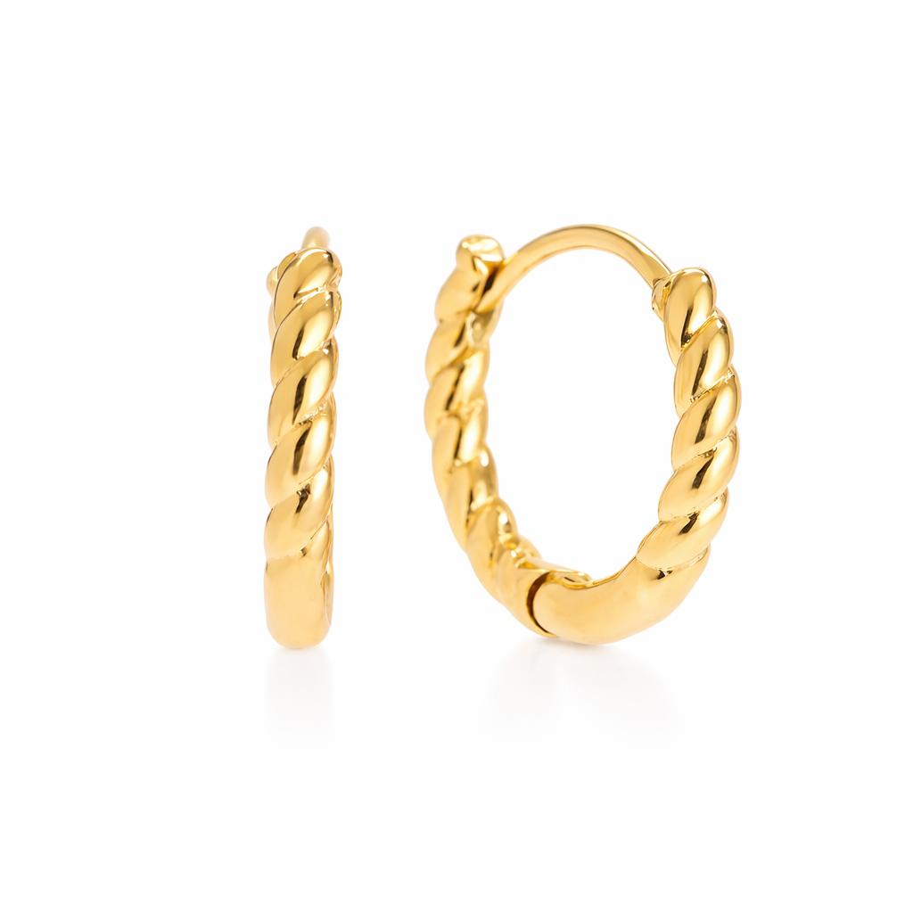 Ohrringe Twist Hoops ~Wasserfest~