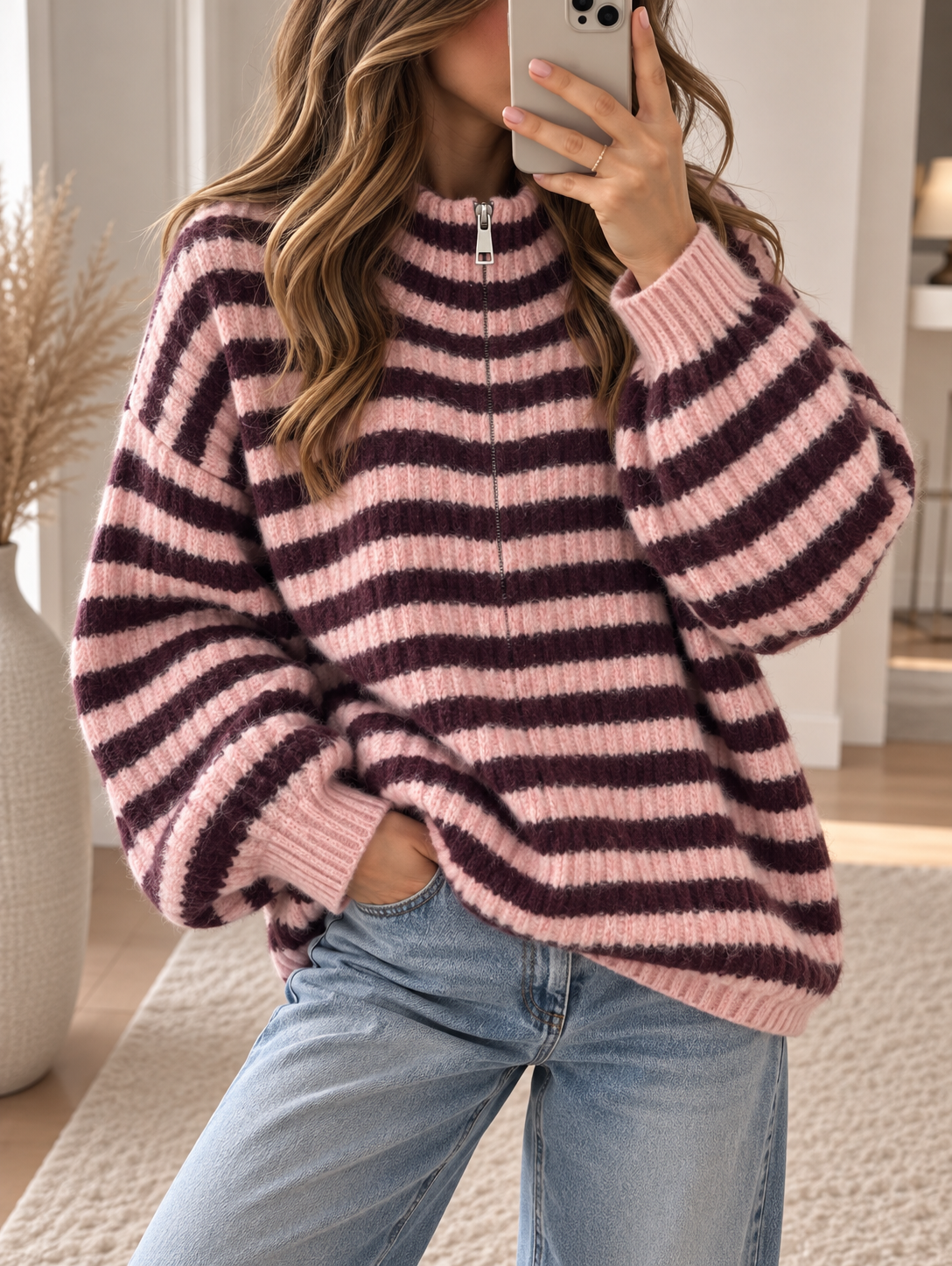 Strickjacke gestreift  - verschiedene Farben