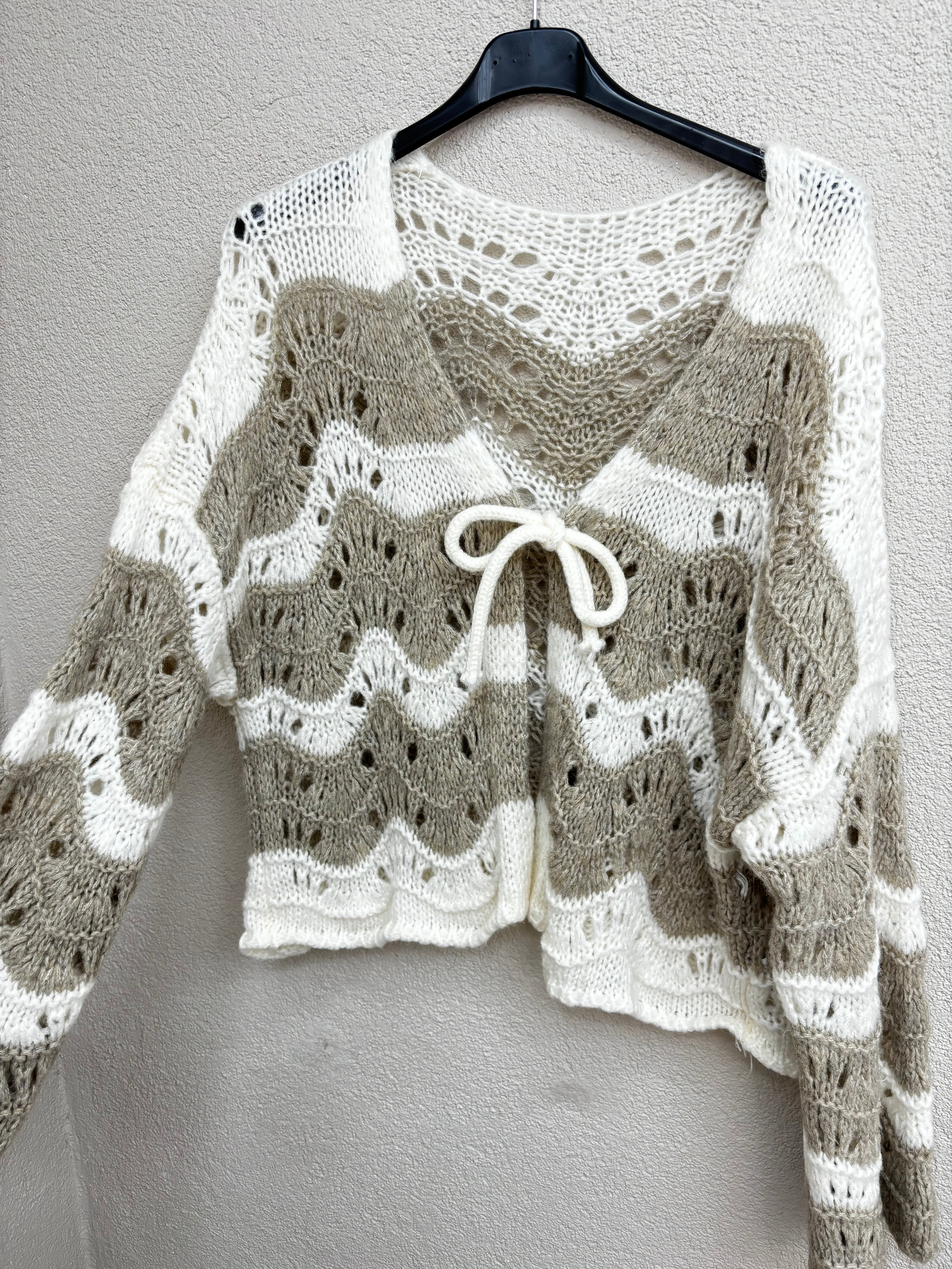 Strickjacke Wave